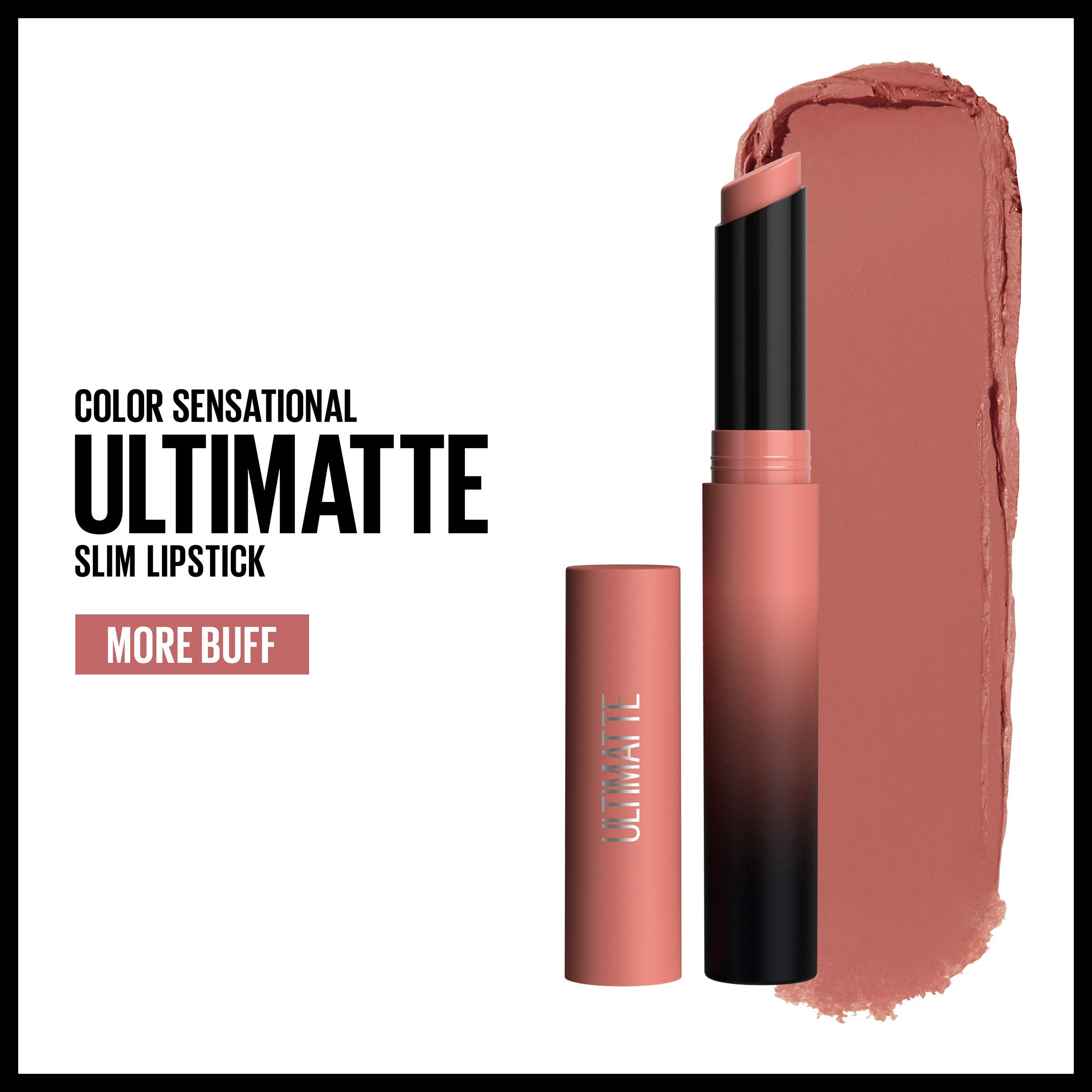 Foto 3 pulgar | Lápiz Labial Maybelline Color Sensational Ultimatte Matte More Buff - Venta Internacional.