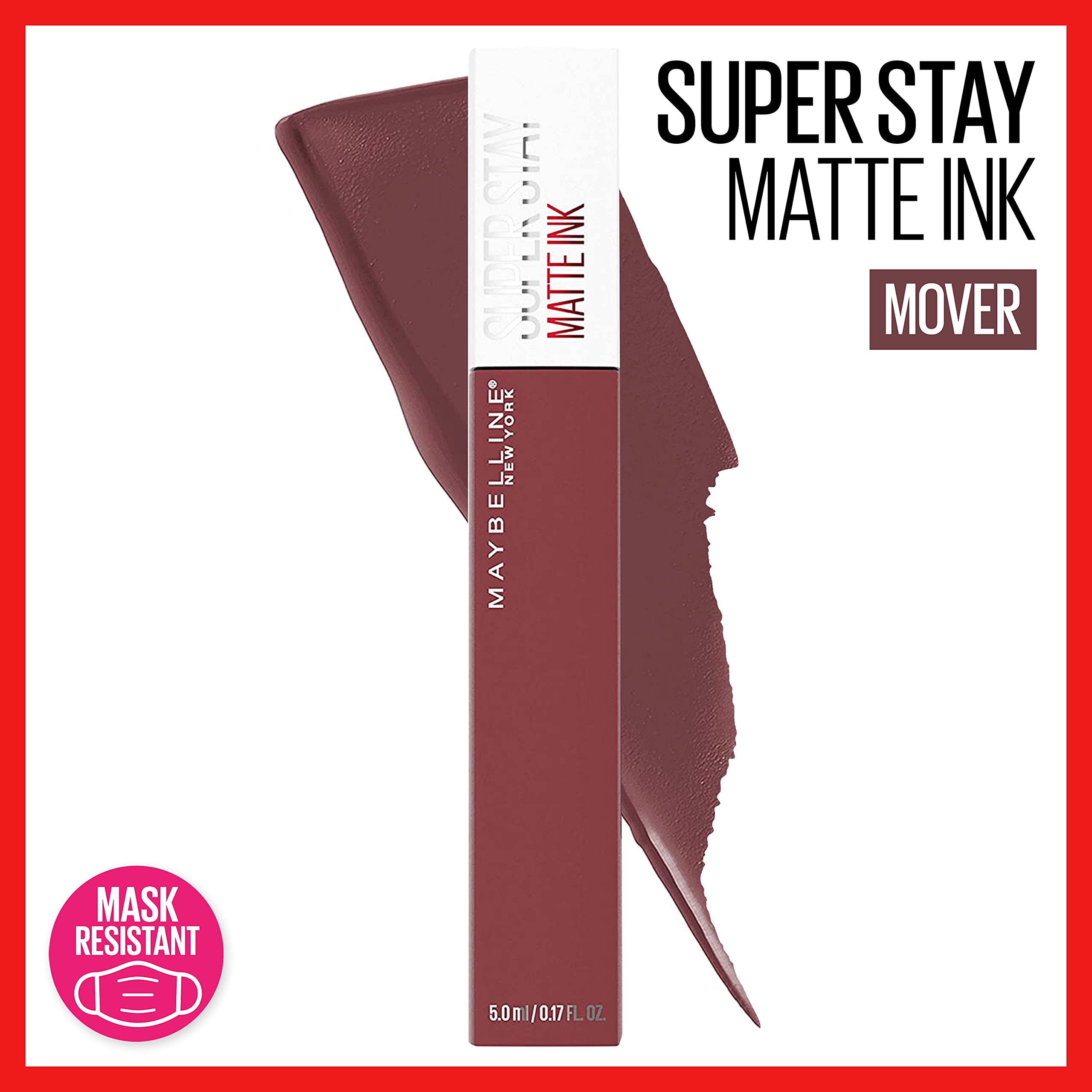 Foto 4 pulgar | Lápiz Labial Líquido Maybelline Super Stay Matte Ink Mover Brown - Venta Internacional.