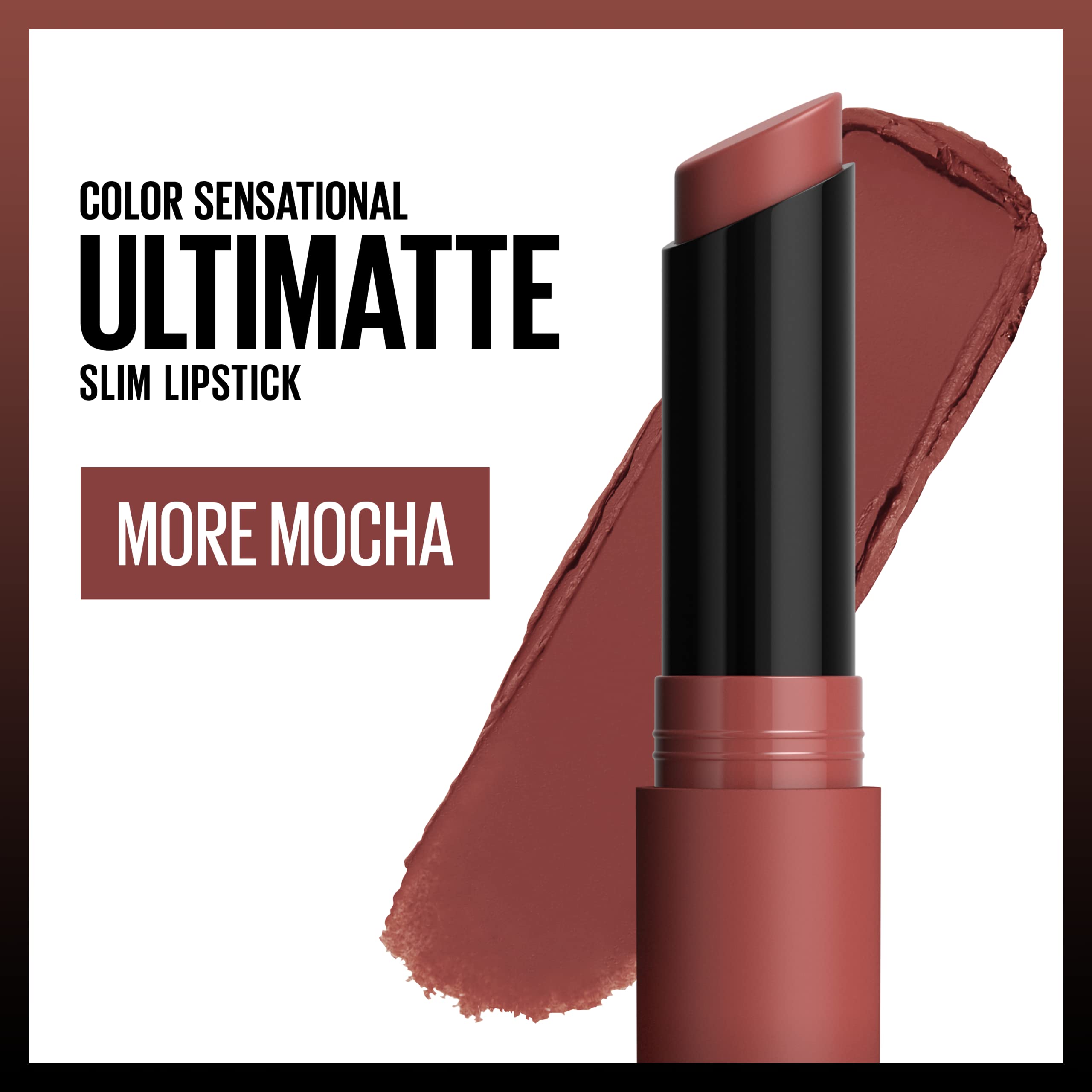 Foto 3 pulgar | Lápiz Labial Maybelline Color Sensational Ultimatte More Mocha - Venta Internacional.