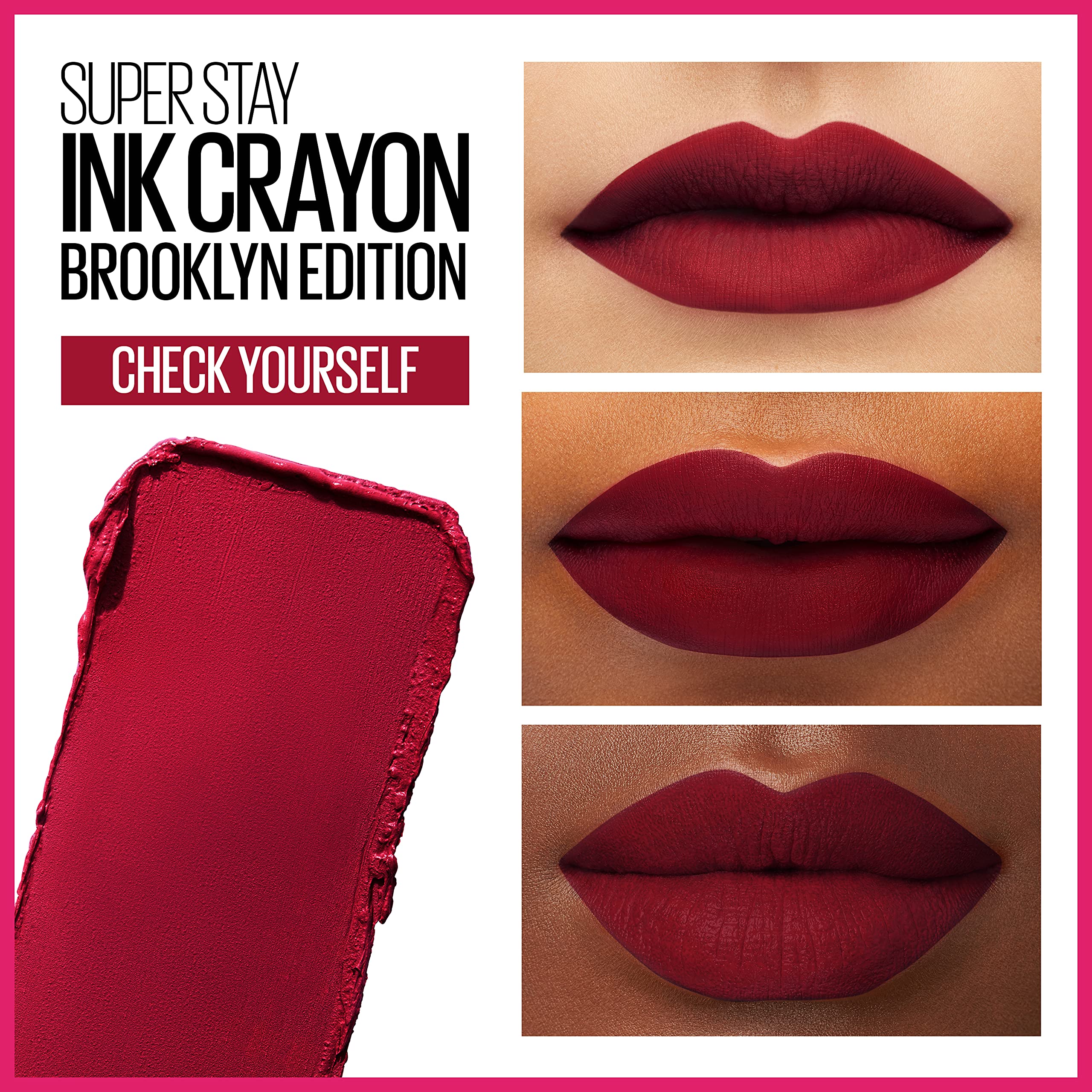 Foto 4 pulgar | Lápiz Labial Maybelline Super Stay Ink Crayon 125 Check Yourself - Venta Internacional.