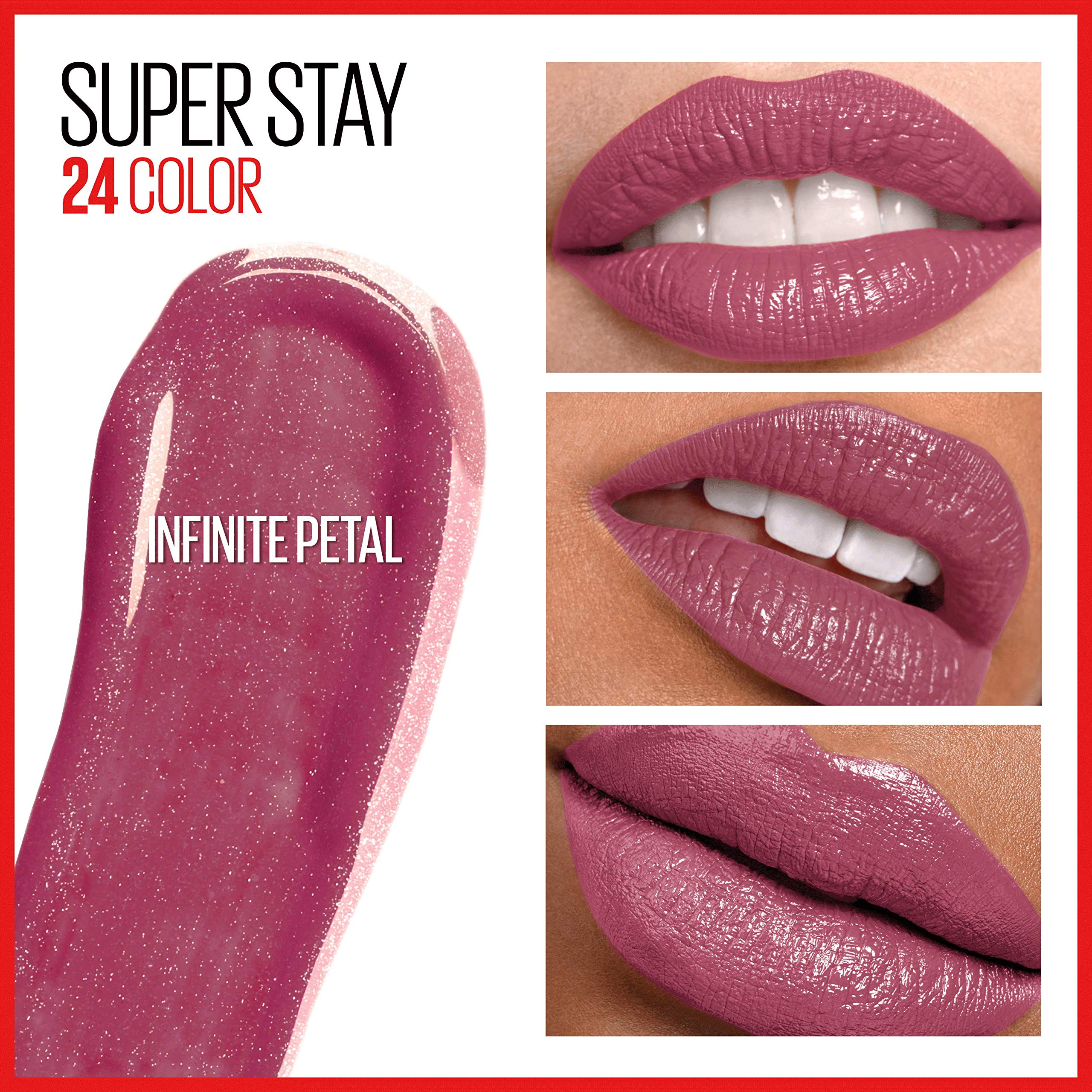 Foto 4 pulgar | Lápiz Labial Líquido Maybelline Super Stay 24 Infinite Petal Pink - Venta Internacional.
