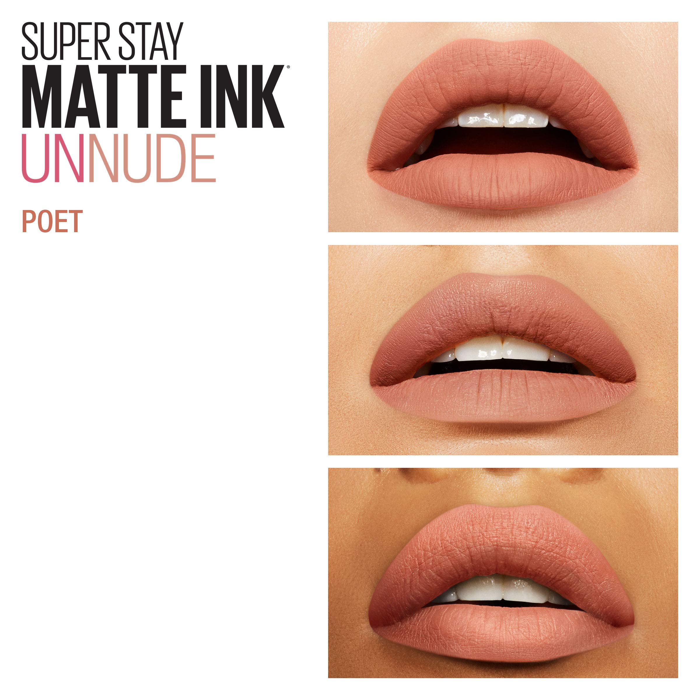 Foto 7 pulgar | Lápiz Labial Líquido Maybelline New York Superstay Matte Ink Poet - Venta Internacional.