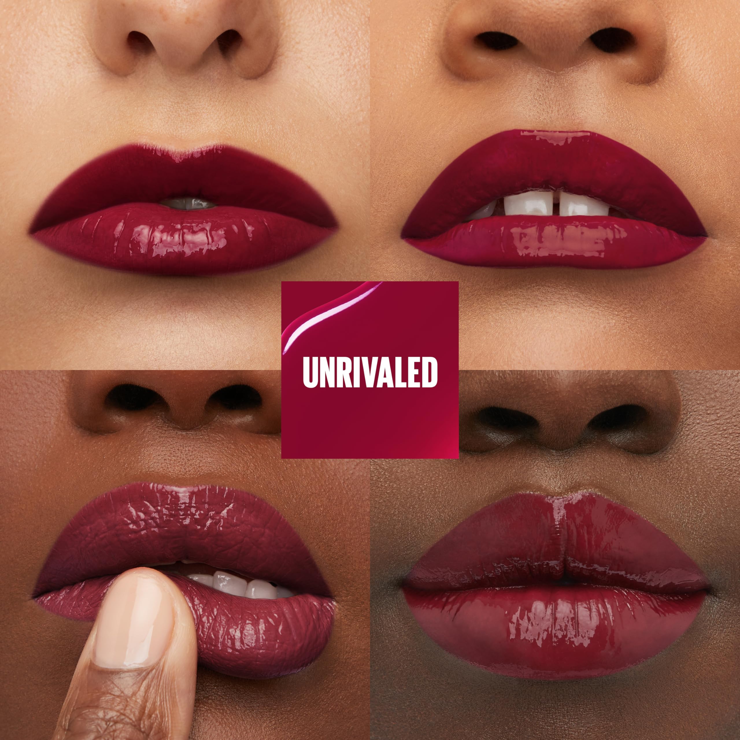 Foto 3 | Lápiz Labial Maybelline Super Stay Vinyl Ink Longwear Berry Burgundy - Venta Internacional.