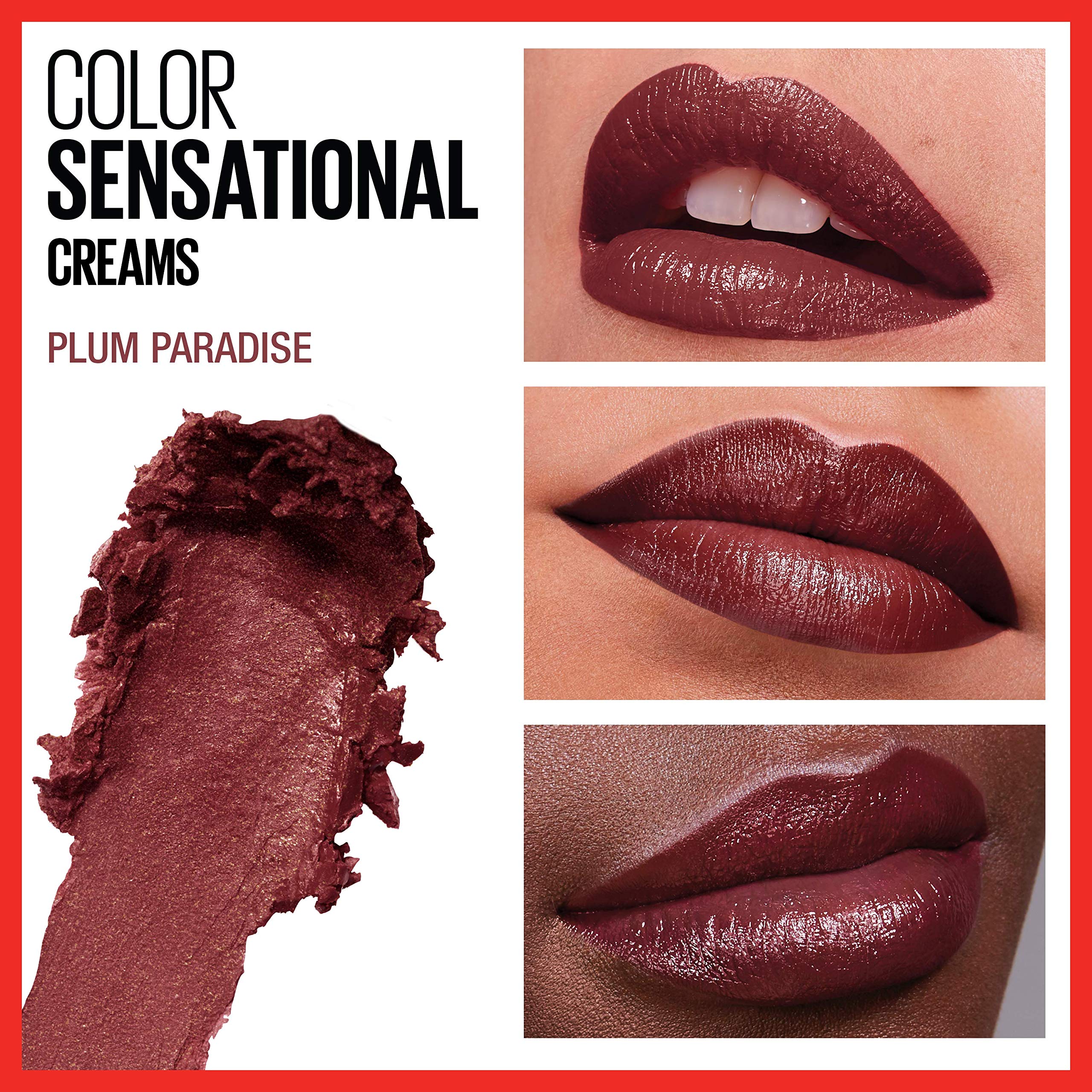Foto 4 pulgar | Lápiz Labial Maybelline Color Sensational Cream Finish Plum Paradise - Venta Internacional.