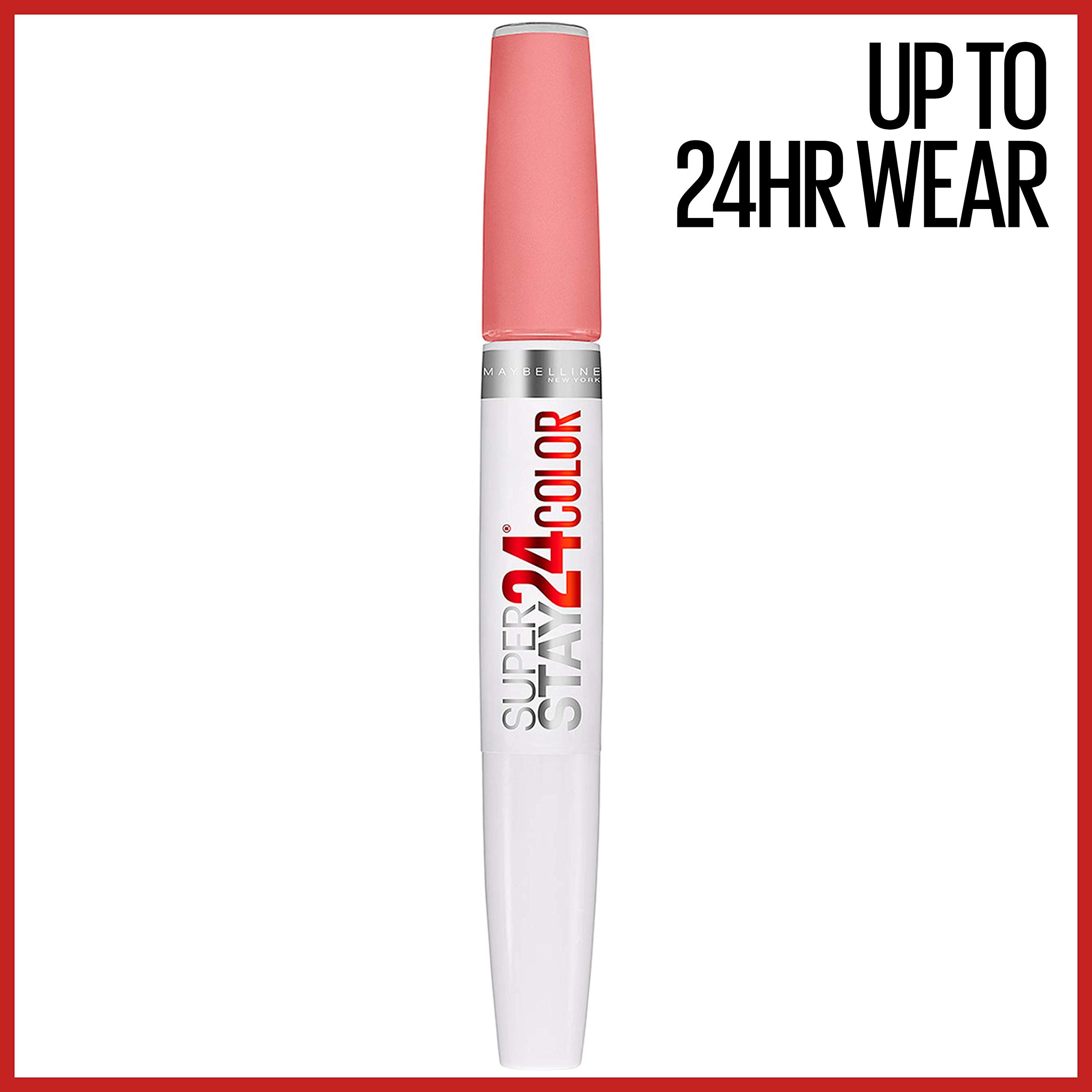 Foto 3 pulgar | Lápiz Labial Líquido Maybelline Super Stay 24 All Night Apricot - Venta Internacional.