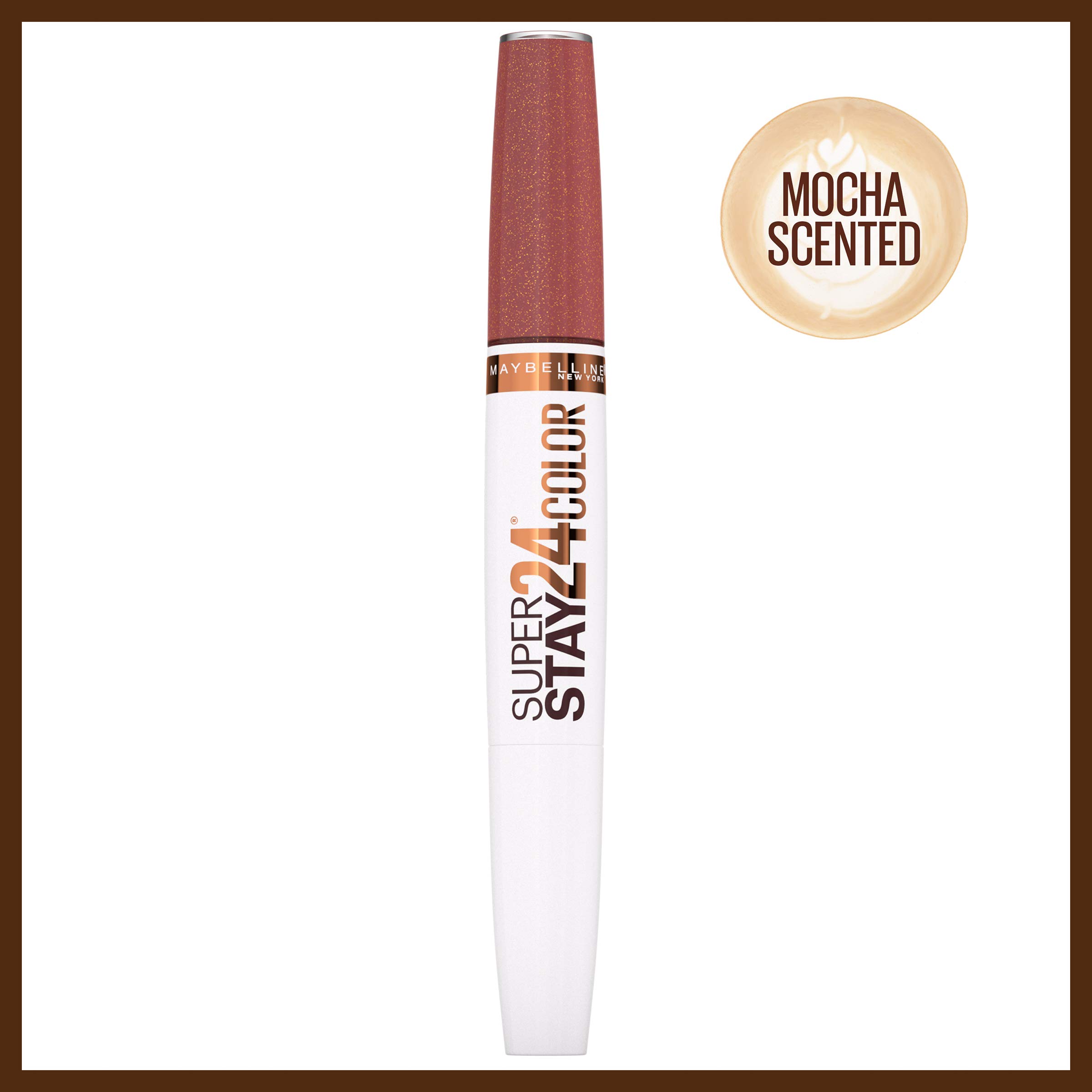 Foto 2 | Lápiz Labial Maybelline Superstay 24 Coffee Edition Mocha Chocolatte - Venta Internacional.