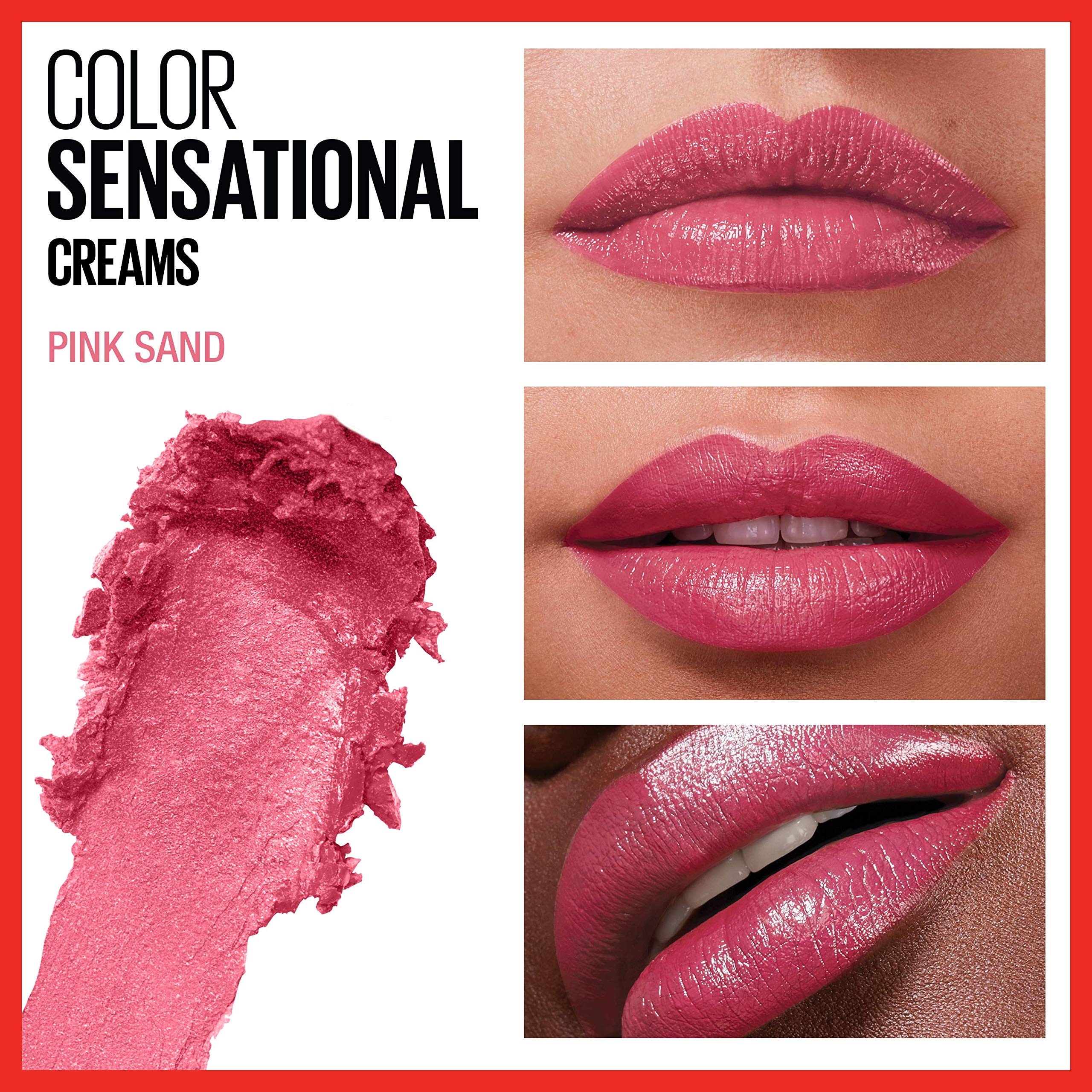 Foto 4 pulgar | Lápiz Labial Maybelline Color Sensational Con Acabado En Crema Rosa Arena - Venta Internacional.