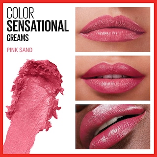 Foto 3 | Lápiz Labial Maybelline Color Sensational Con Acabado En Crema Rosa Arena - Venta Internacional.