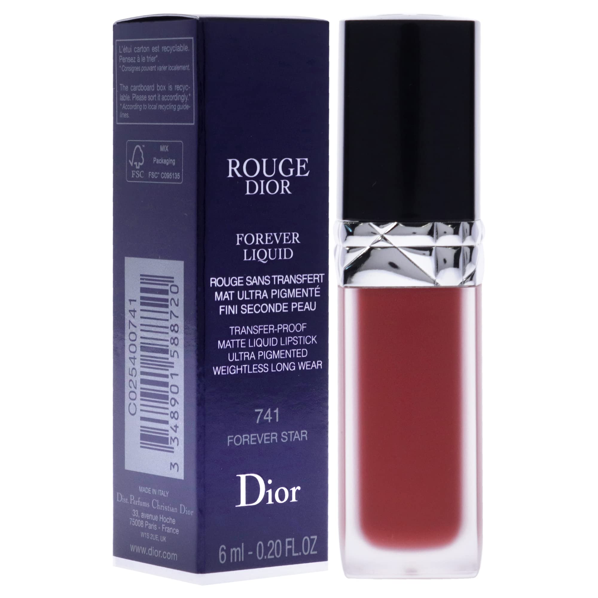 Foto 4 pulgar | Lápiz Labial Dior Rouge Dior Forever Liquid Matte 741 Forever Star - Venta Internacional.