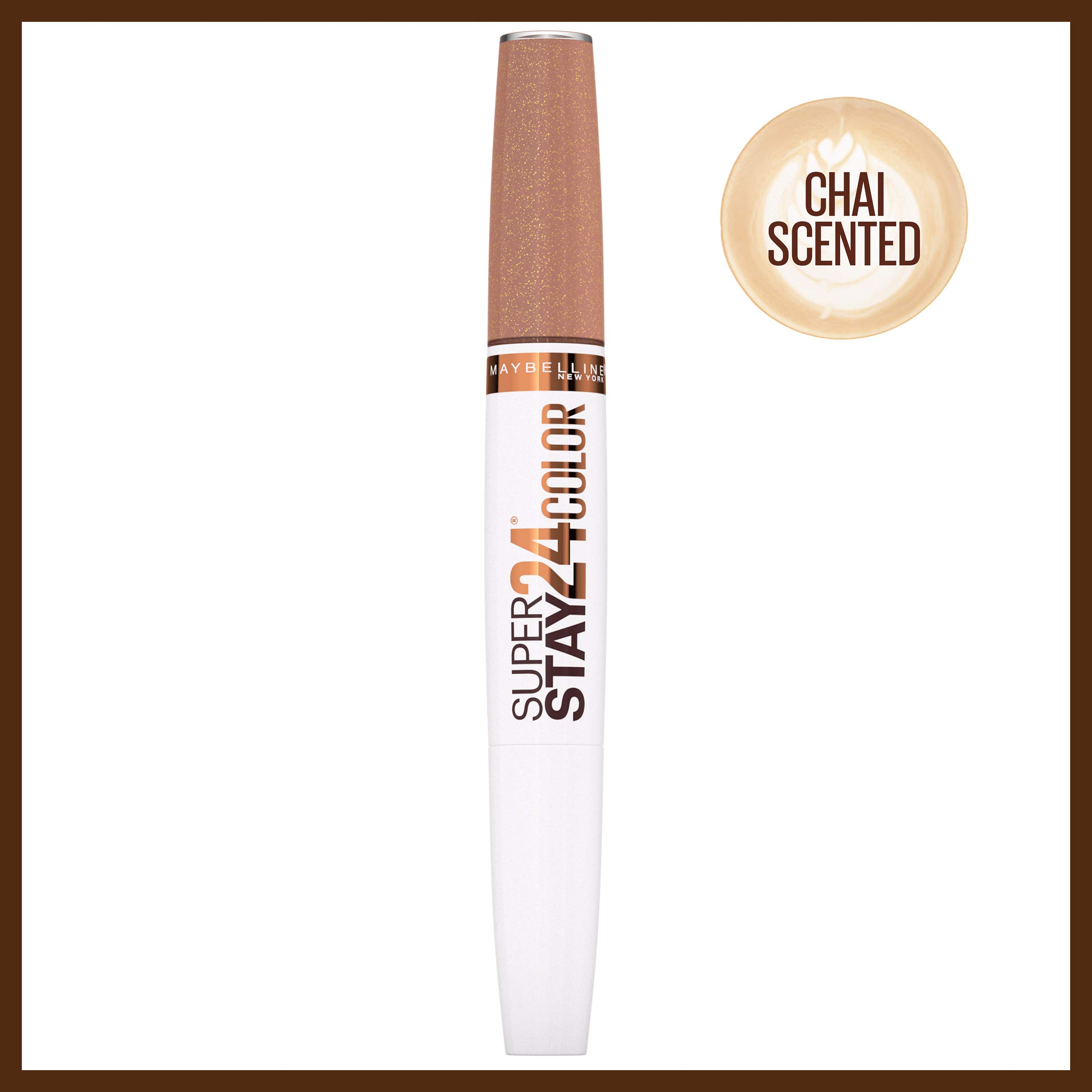 Foto 3 pulgar | Lápiz Labial Maybelline Superstay 24 Coffee Edition Chai Once More - Venta Internacional.