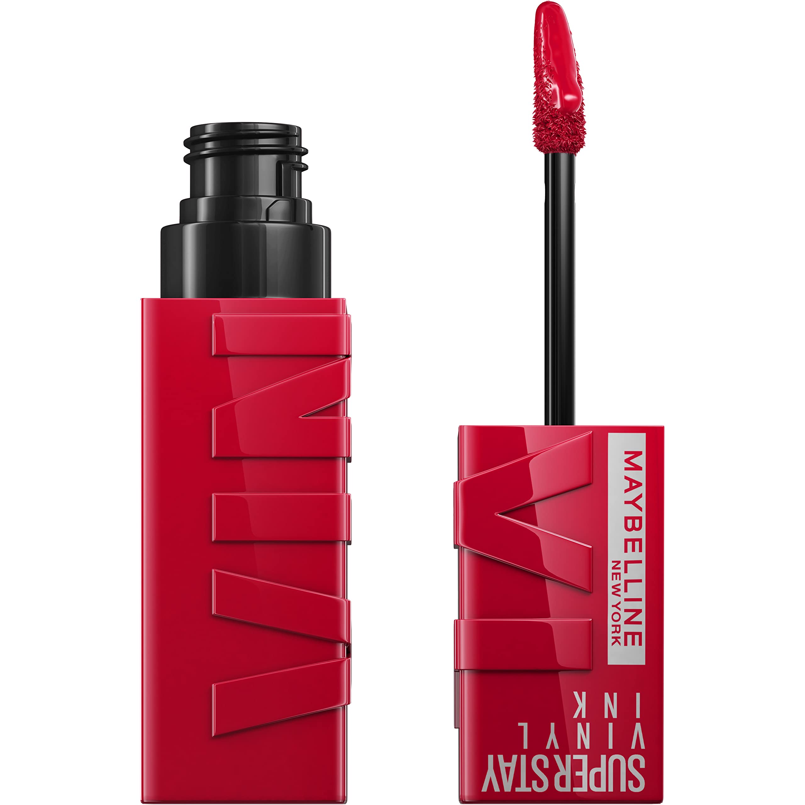 Foto 1 | Lápiz Labial Maybelline Super Stay Vinyl Ink Wicked Cool Red - Venta Internacional.