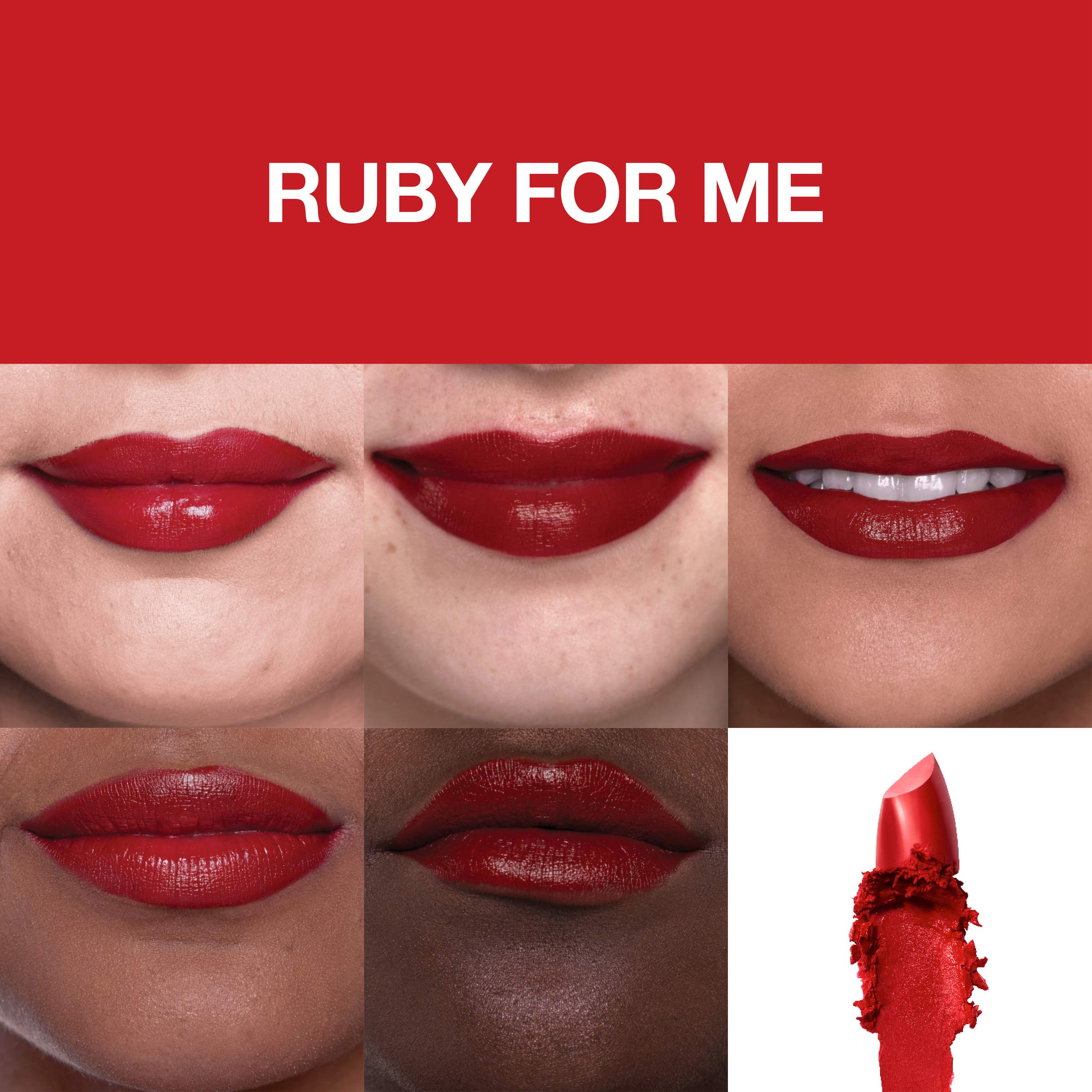 Foto 4 | Lápiz Labial Maybelline Color Sensational Ruby For Me Red - Venta Internacional.