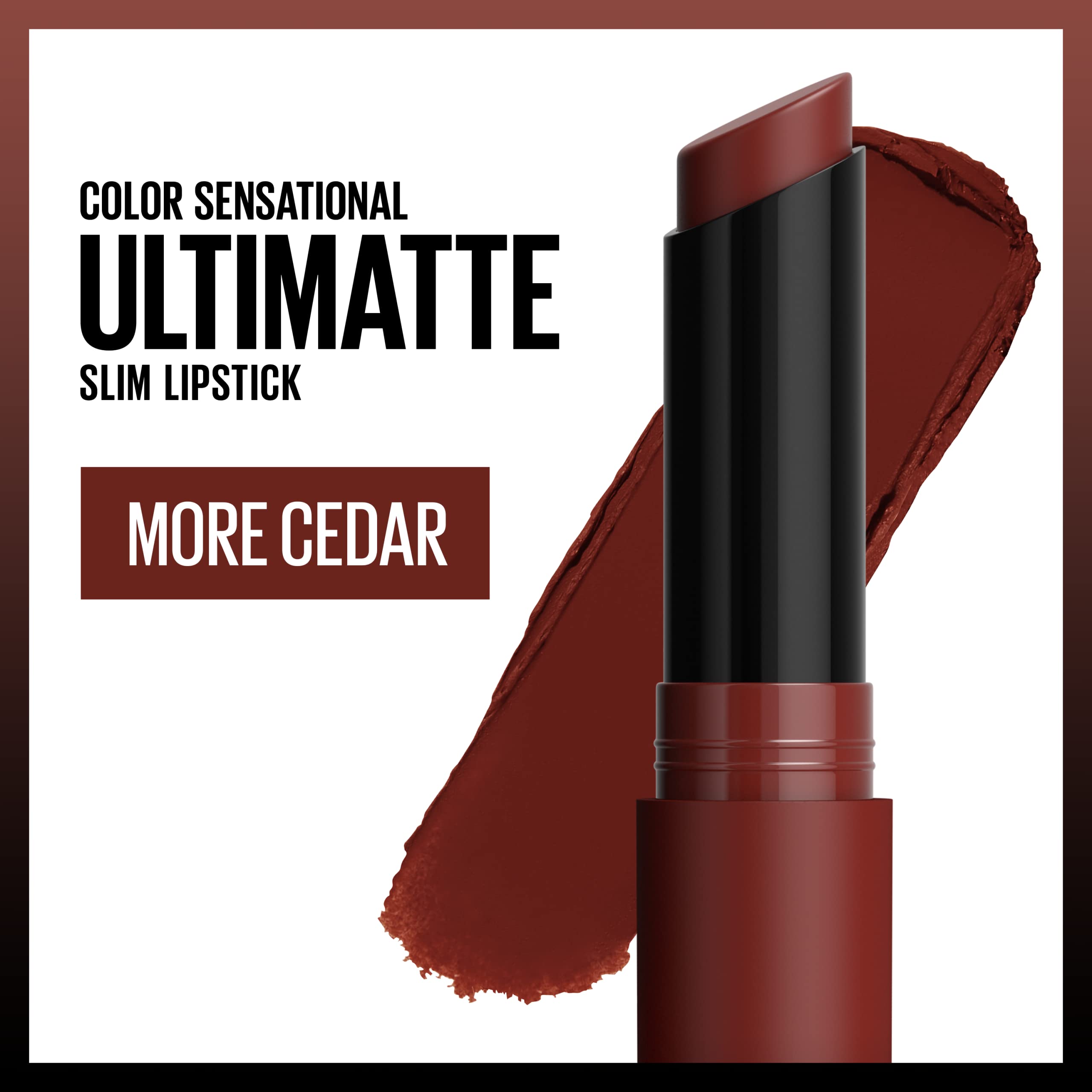 Foto 3 pulgar | Lápiz Labial Maybelline Color Sensational Ultimatte More Cedar - Venta Internacional.
