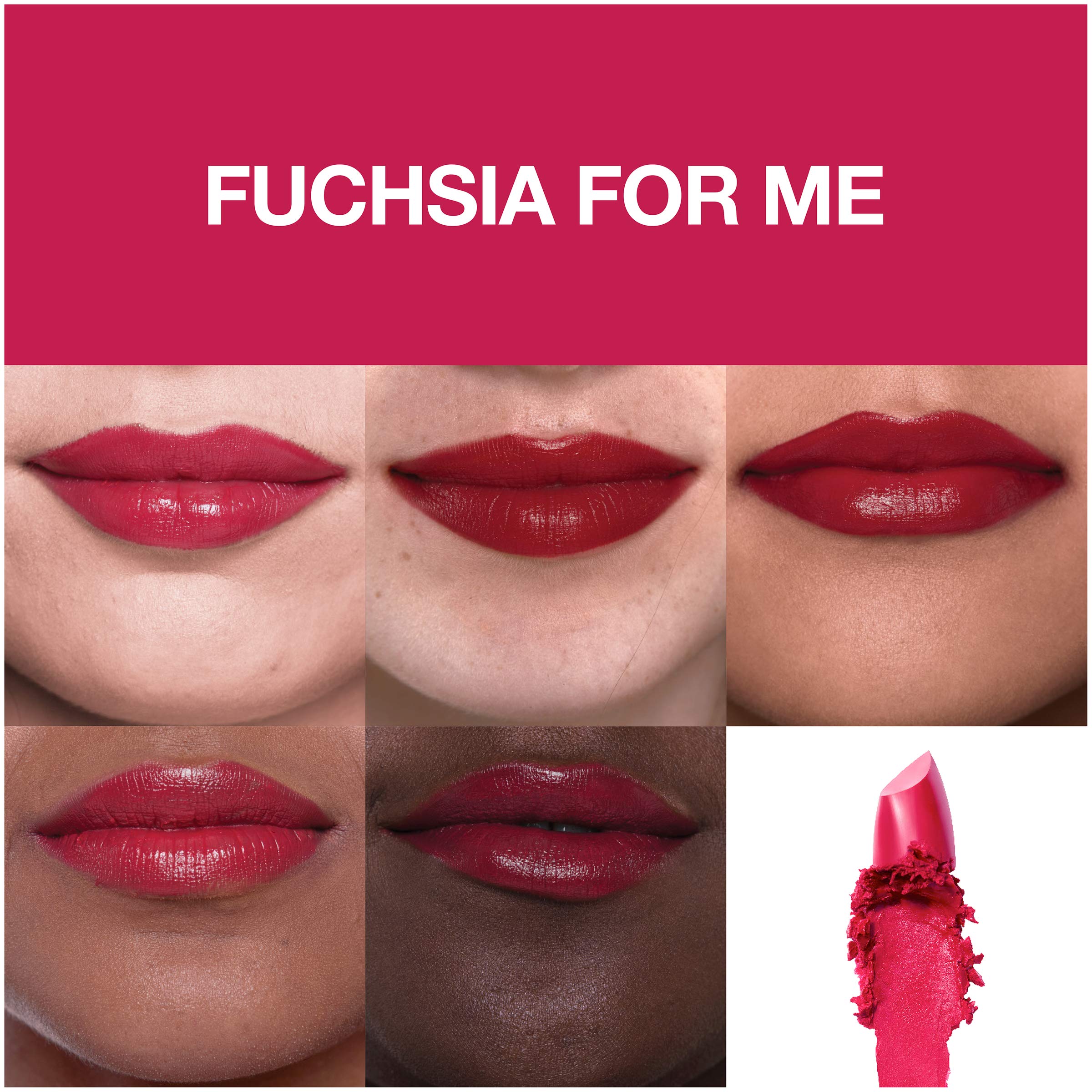 Foto 4 pulgar | Lápiz Labial Maybelline Color Sensational Fuchsia For Me Satin - Venta Internacional.
