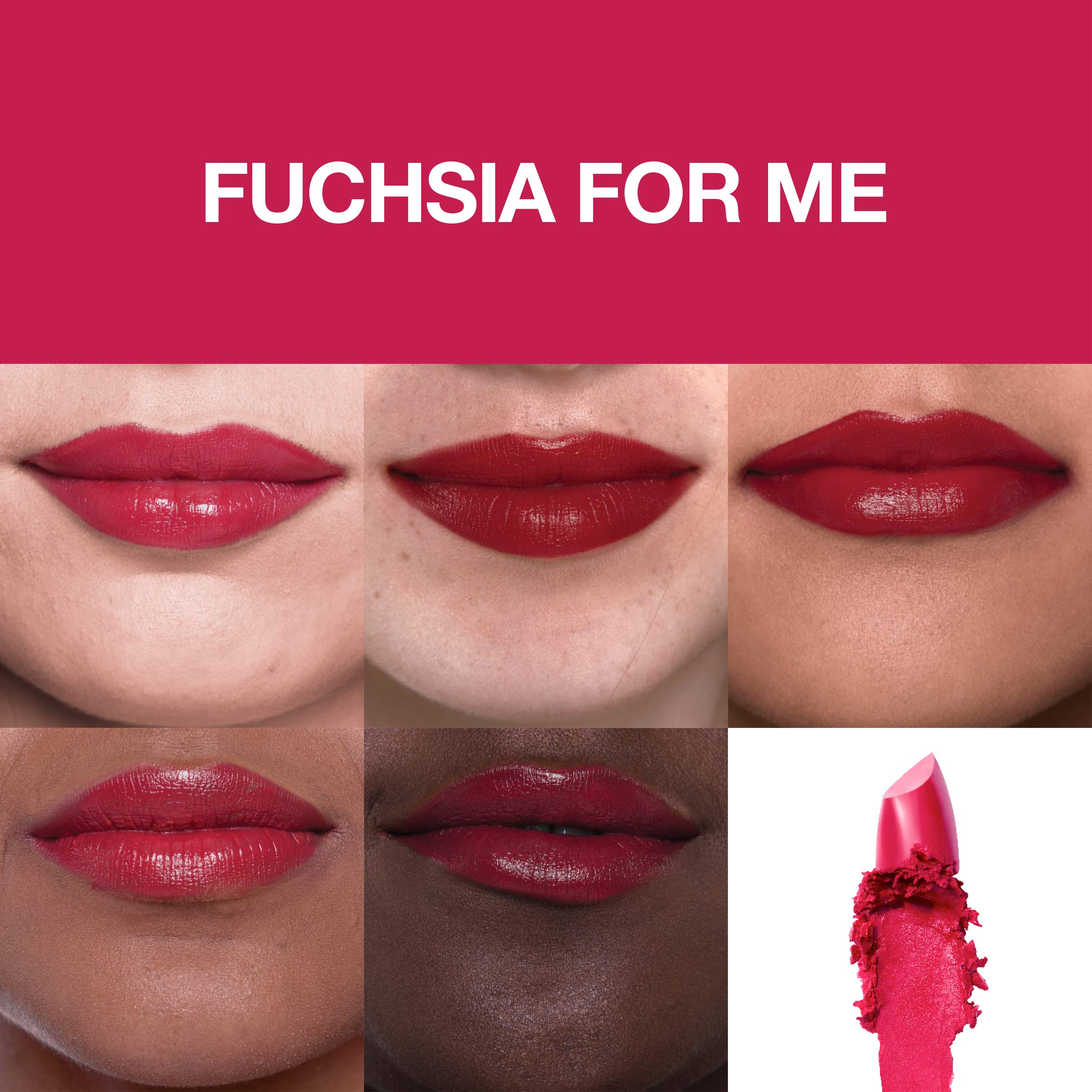 Foto 5 pulgar | Lápiz Labial Maybelline Color Sensational Fuchsia For Me Satin - Venta Internacional.