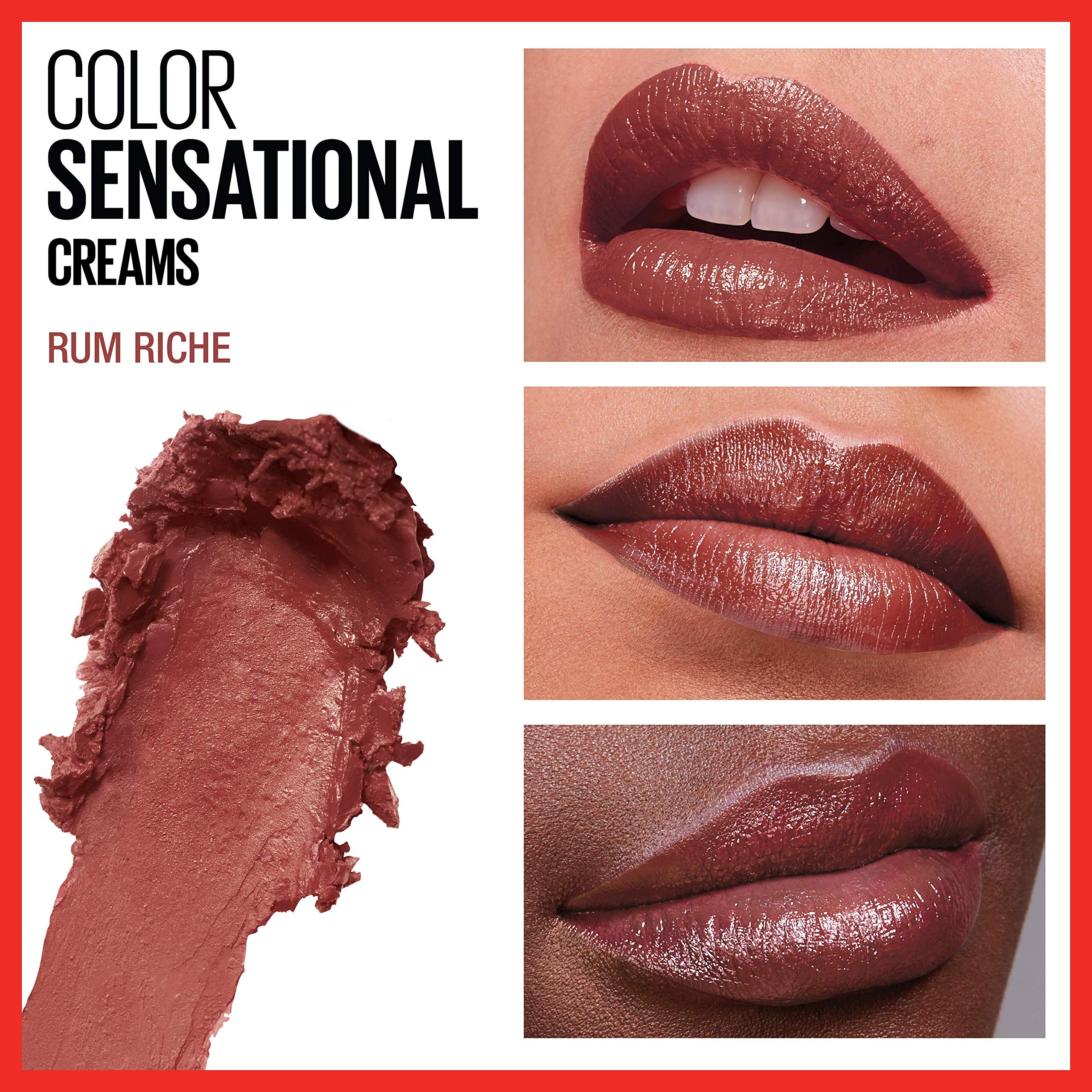 Foto 4 pulgar | Lápiz Labial Maybelline Color Sensational  Rico En Ron  Acabado En Crema - Venta Internacional.