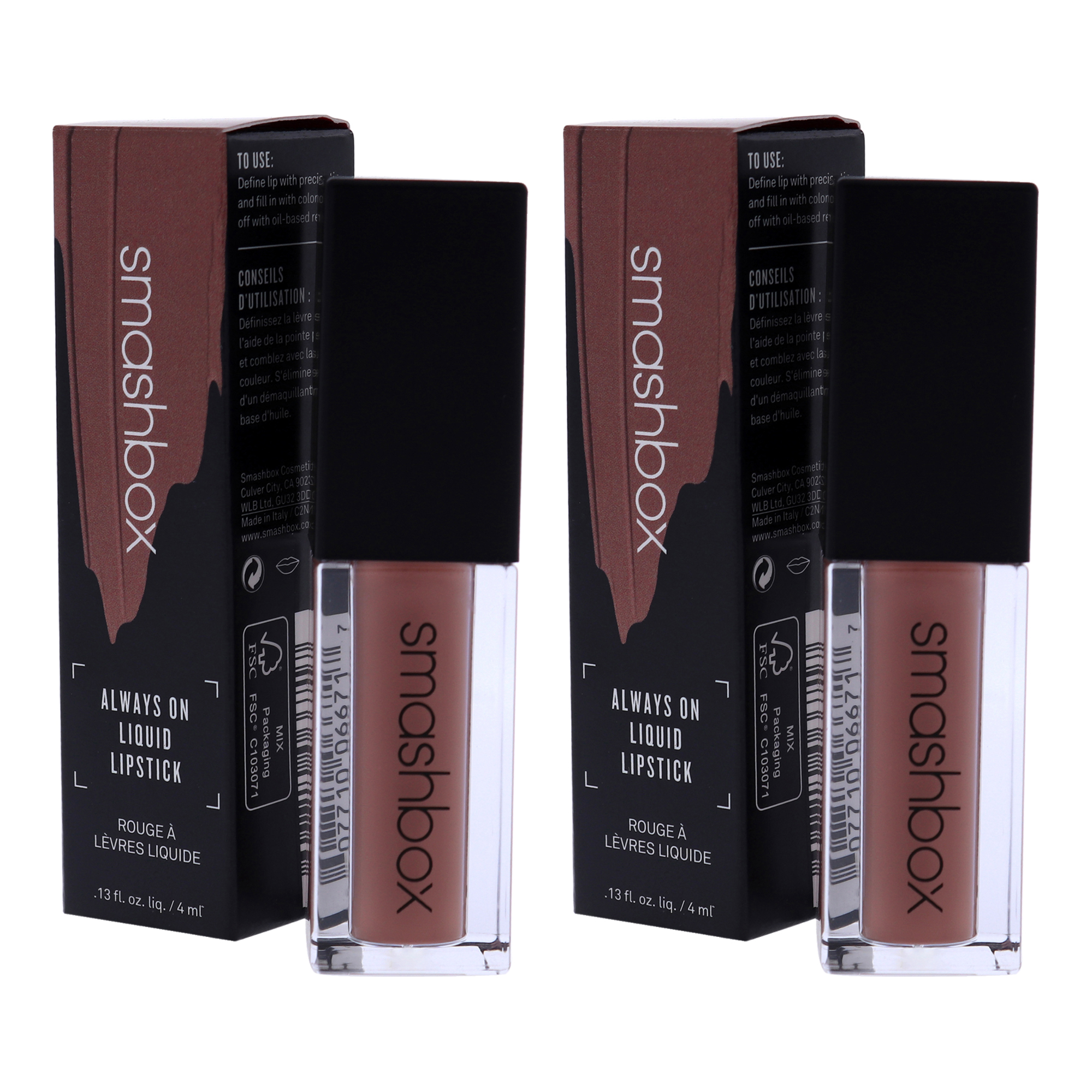 Foto 4 | Lápiz Labial Líquido Smashbox Always On Fair Game  Paquete De 2 - Venta Internacional.