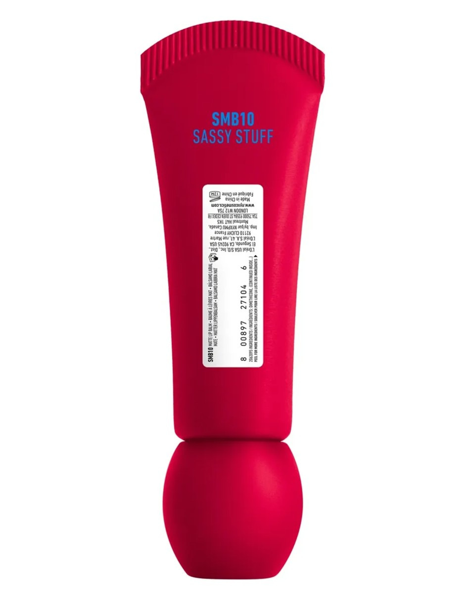 Foto 5 pulgar | Bálsamo Labial Smushy Matte De Nyx Sassy Stuff + Gratis Termo Güish De Regalo