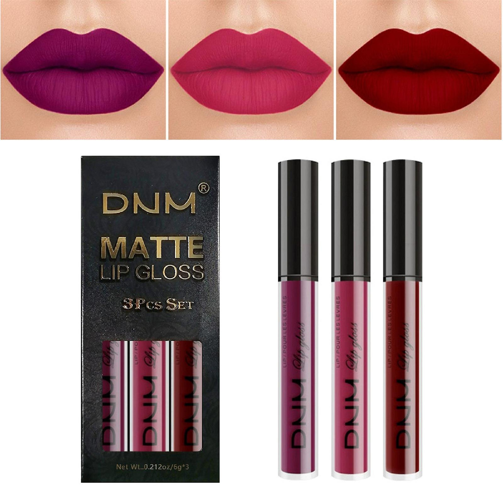 Foto 2 pulgar | Set De Pintalabios Huoguo Matte Lip Glaze Metal Waterproof 3x6 Ml - Venta Internacional.
