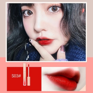 Foto 2 | Lápiz Labial Huoguo Cute Red Sweet Velvet Impermeable 5 G - Venta Internacional.