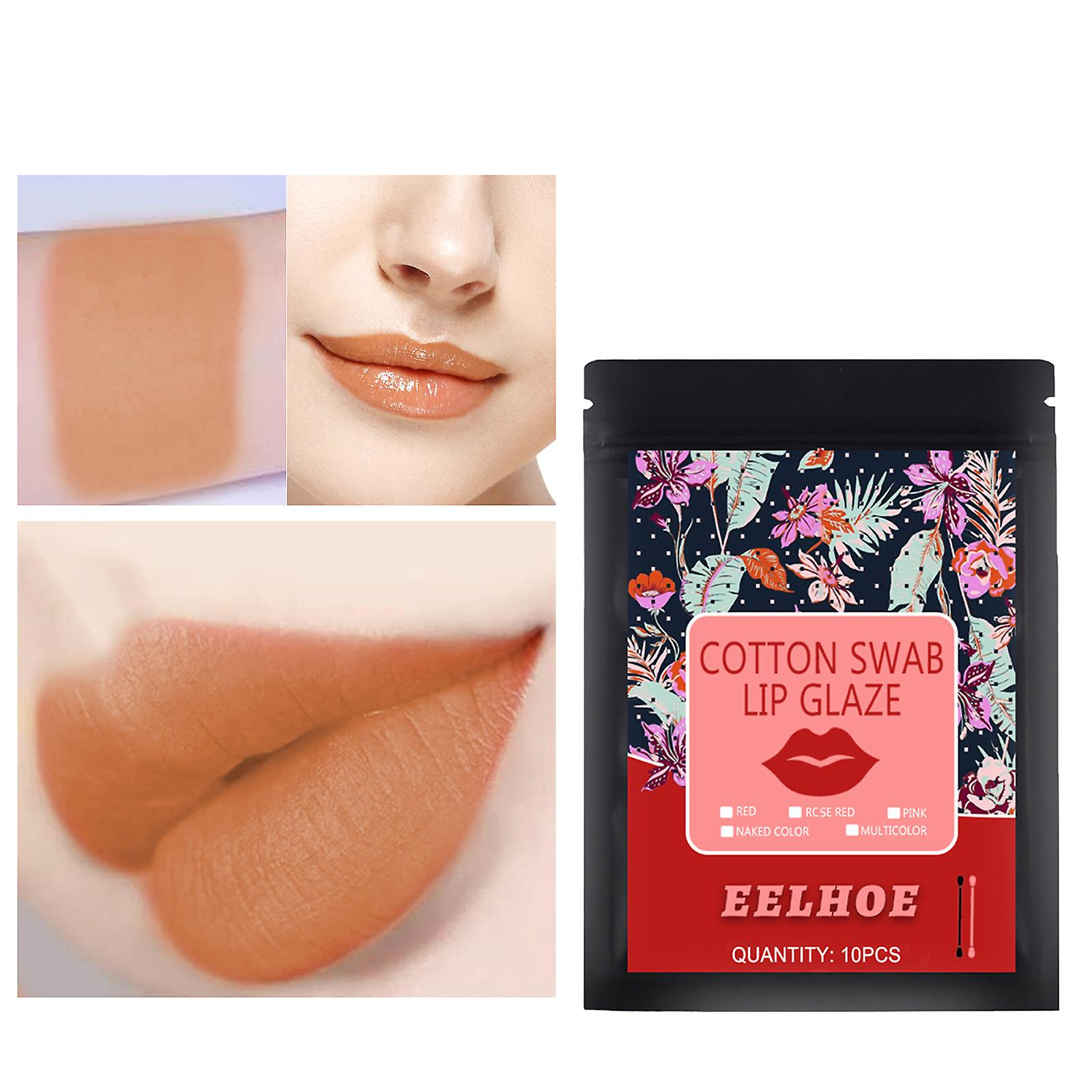 Foto 2 | Tinte Labial Con Bastoncillo De Algodón Para Tatuajes  10 Unidades/caja Huoguo - Venta Internacional.