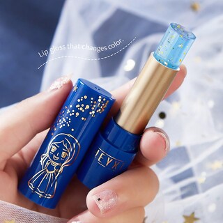 Foto 2 | Lápiz Labial Huoguo Lámina Dorada De 24 Quilates Con Cambio De Temperatura Y Flores - Venta Internacional.