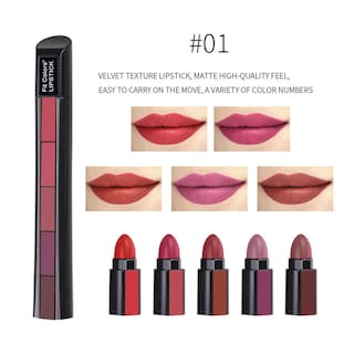 Foto 2 | Set De Pintalabios Huoguo Matte Combination Lipstick De 5 Colores - Venta Internacional.