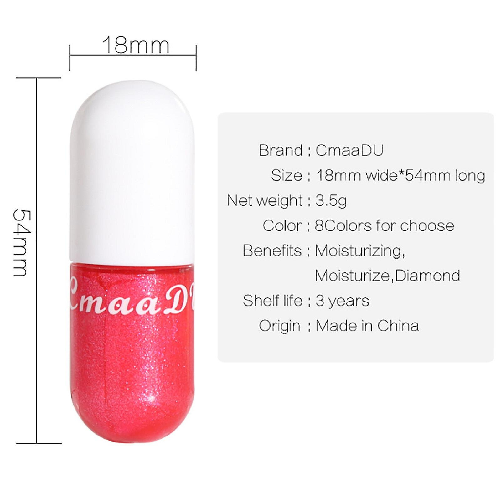 Foto 4 pulgar | Brillo De Labios Huoguo  Realzador De Labios  Purpurina Brillante  De Larga Duración - Venta Internacional.