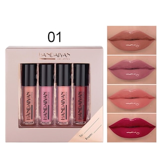 Foto 2 | Set De Pintalabios Huoguo Mirror Lip Glaze Matte Antiadherente Cup X4 - Venta Internacional.