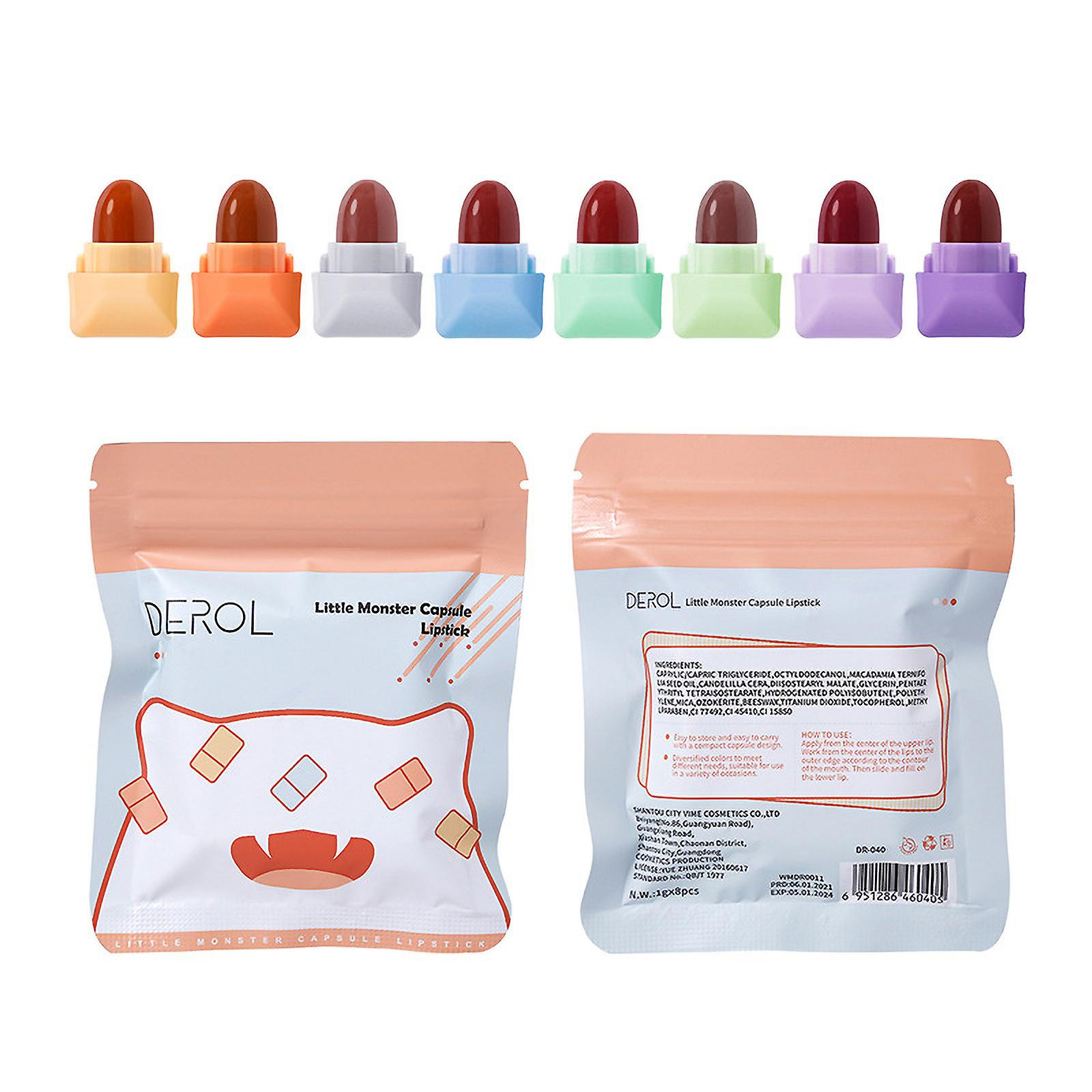 Foto 2 pulgar | Lápiz Labial Huoguo Candy Matte De 8 Colores  Antiadherente  En Forma De Copa - Venta Internacional.