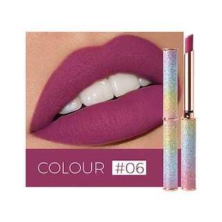 Foto 2 | Lápiz Labial Huoguo Micro Glitter Hidratante A Prueba De Agua - Venta Internacional.