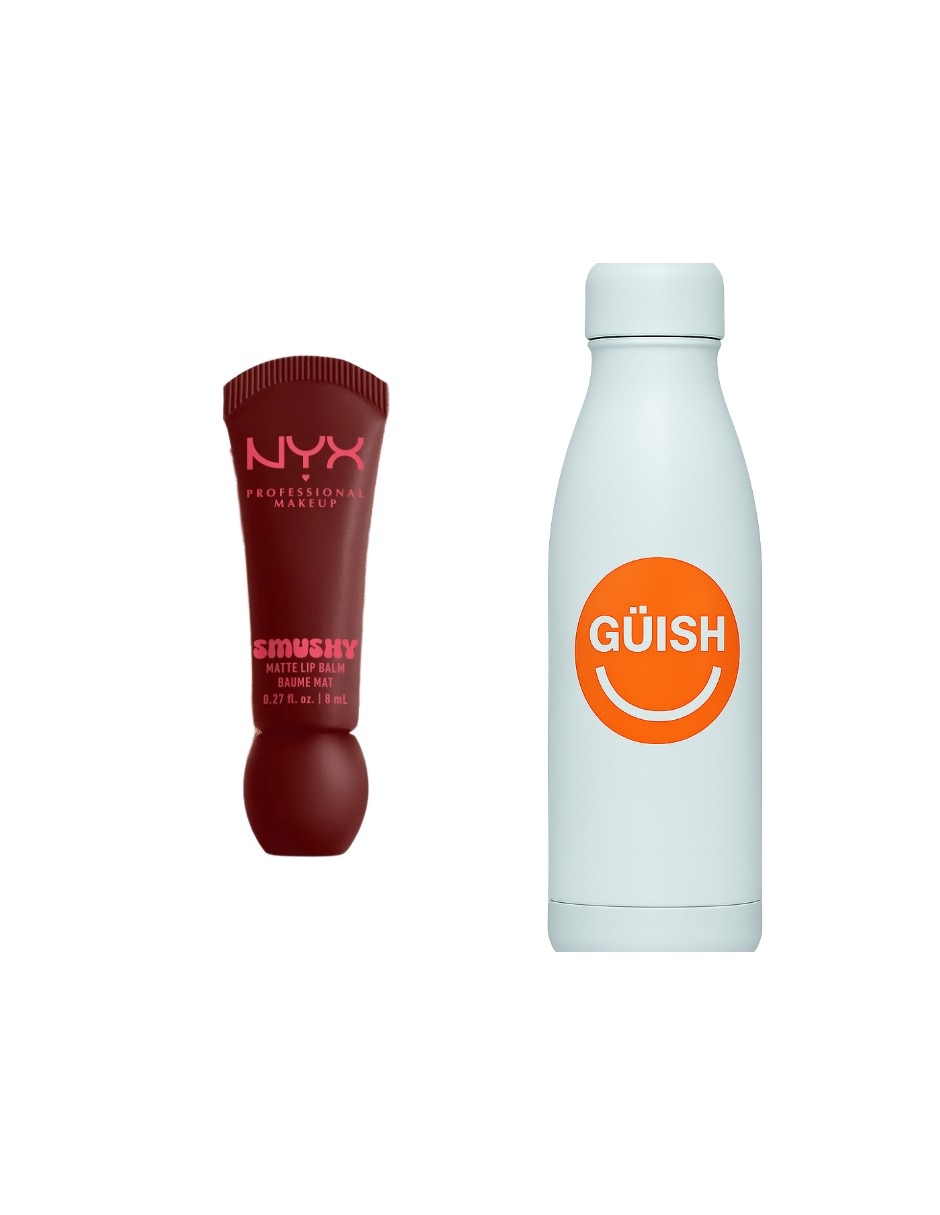 Bálsamo Labial Smushy Matte De Nyx Smudge Fudge + Gratis Termo Güish De Regalo $688