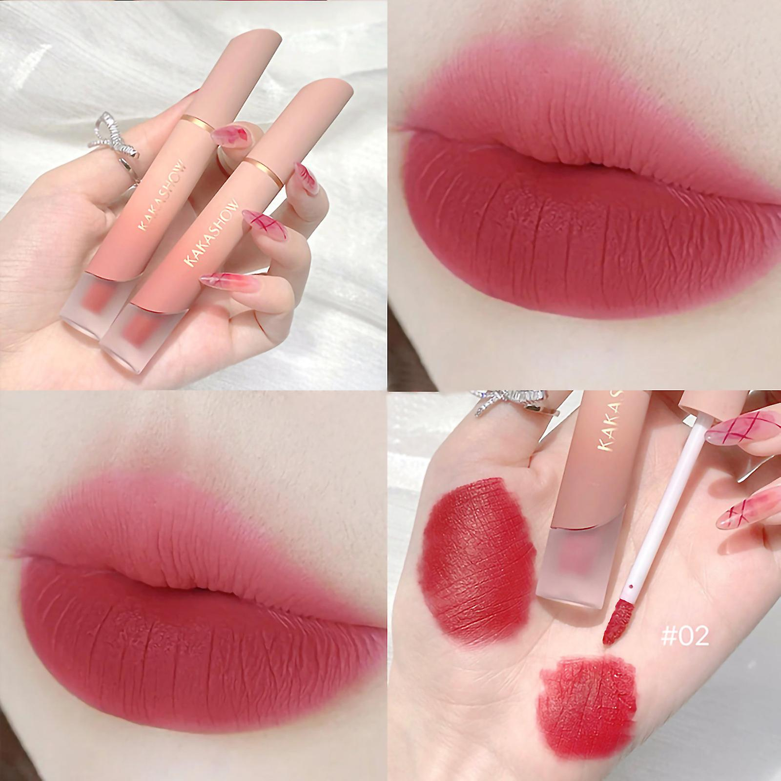 Foto 3 pulgar | Lip Glaze Huoguo Creamy Velvet Matte Blanqueador Hidratante - Venta Internacional.