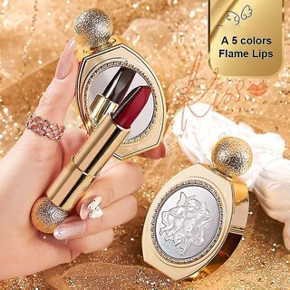 Foto 2 | Lápiz Labial Huoguo Angel Blanco Mate Cambio De Color Juego De 5 Colores - Venta Internacional.