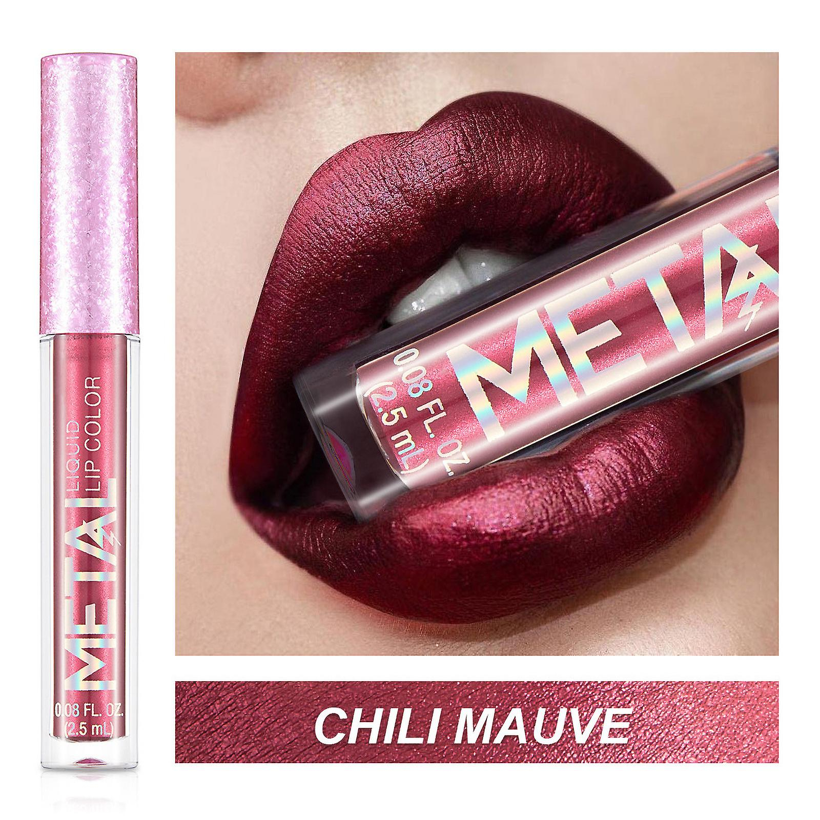 Foto 3 pulgar | Brillo De Labios Huoguo  Líquido Metálico  Nacarado  De Larga Duración  2 5 Ml - Venta Internacional.