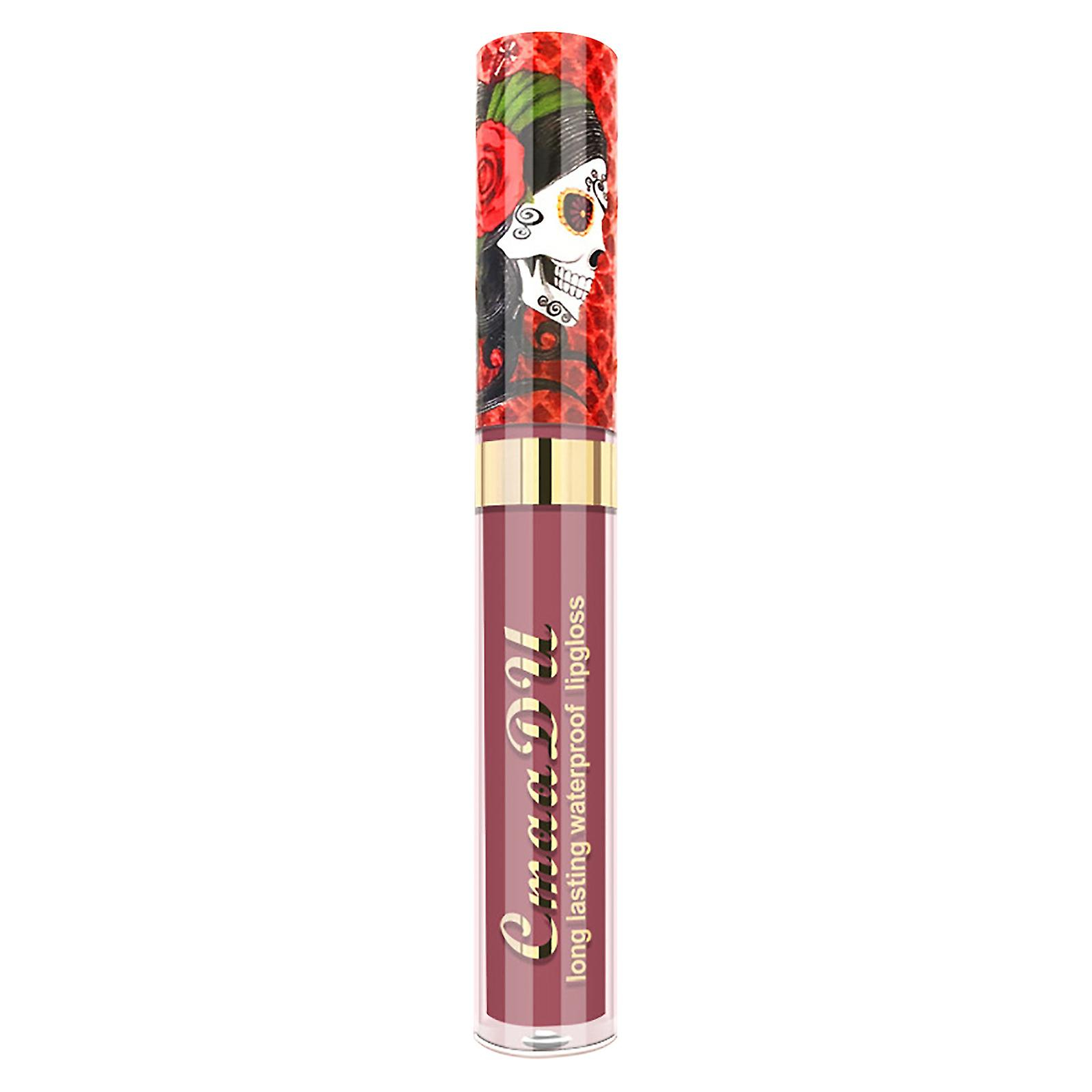 Foto 1 | Brillo De Labios Camadú Con Forma De Calavera Perlada De Metal Mate  10 Ml - Venta Internacional.