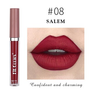 Foto 1 | Brillo De Labios Huoguo Vaso Antiadherente Mate De 8 Colores Terciopelo Mate 2 Ml - Venta Internacional.