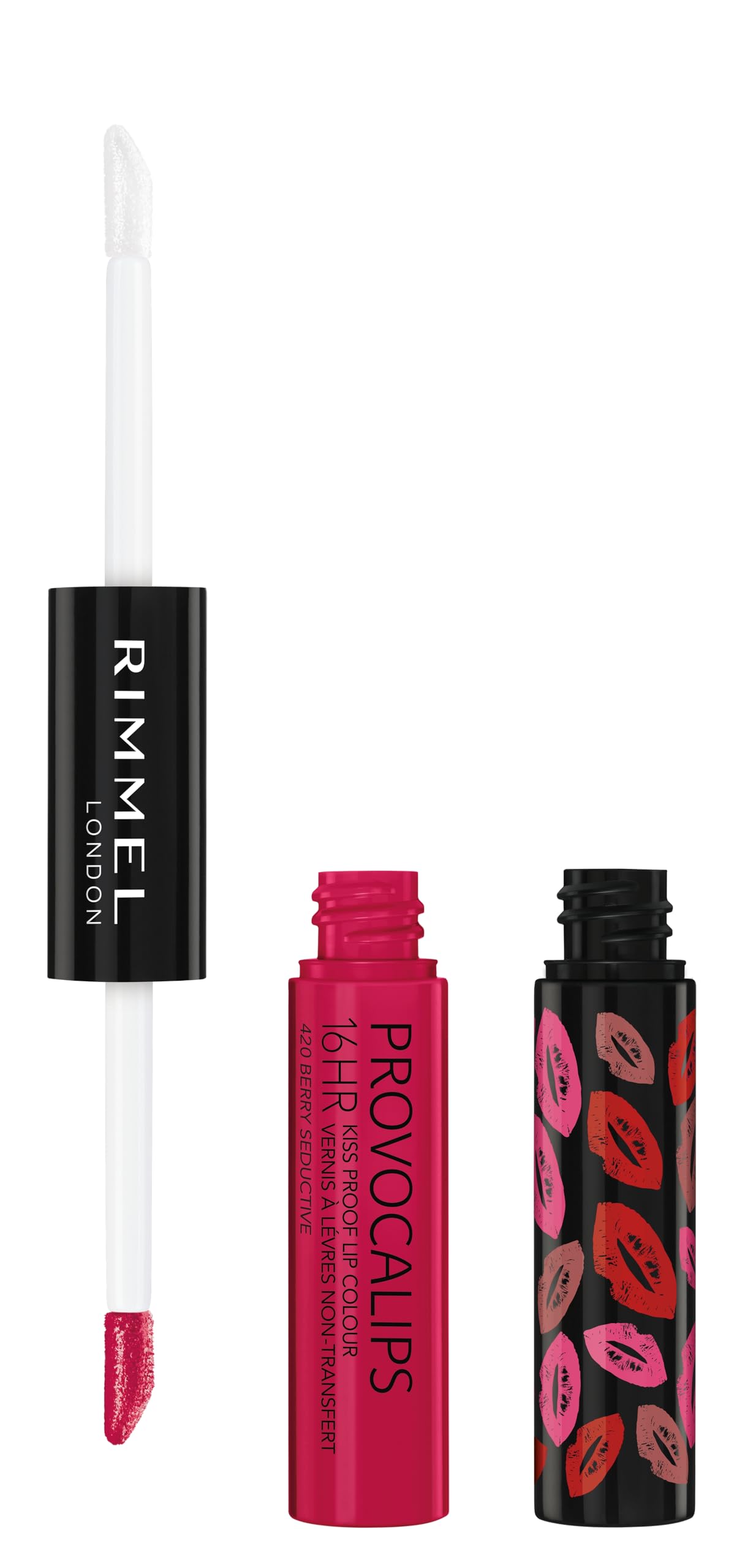 Lápiz Labial Rimmel London Provocalips 16 Horas A Prueba De Besos 420 Berry - Venta Internacional.