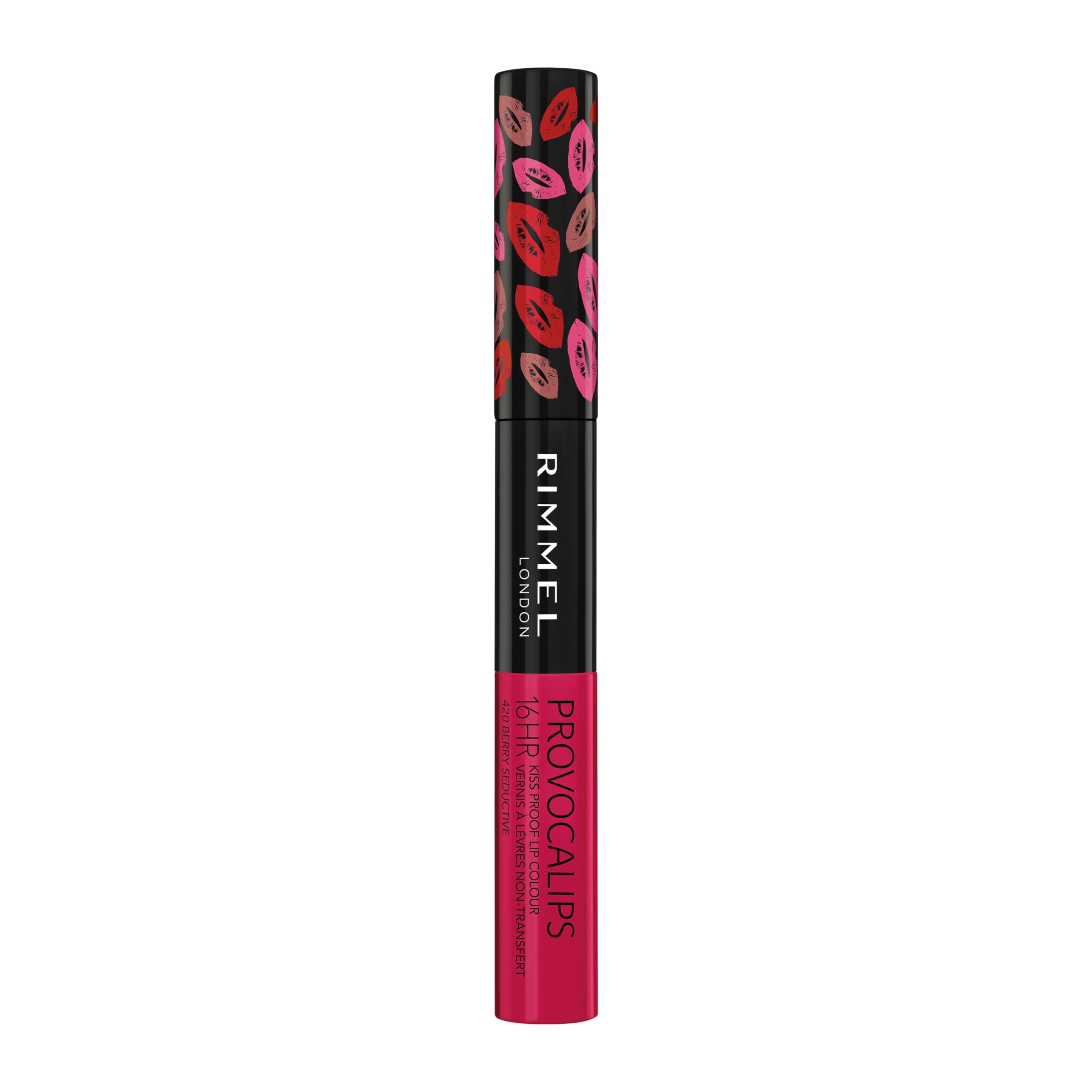 Foto 7 | Lápiz Labial Rimmel London Provocalips 16 Horas A Prueba De Besos 420 Berry - Venta Internacional.