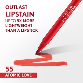 Foto 2 | Lápiz Labial Covergirl Outlast 55 Atomic Love Vegan 1,7 Ml - Venta Internacional.