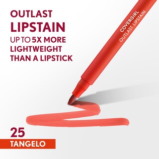 Foto 2 | Lápiz Labial Covergirl Outlast 25 Tangelo Teñido Satinado Vegano - Venta Internacional.