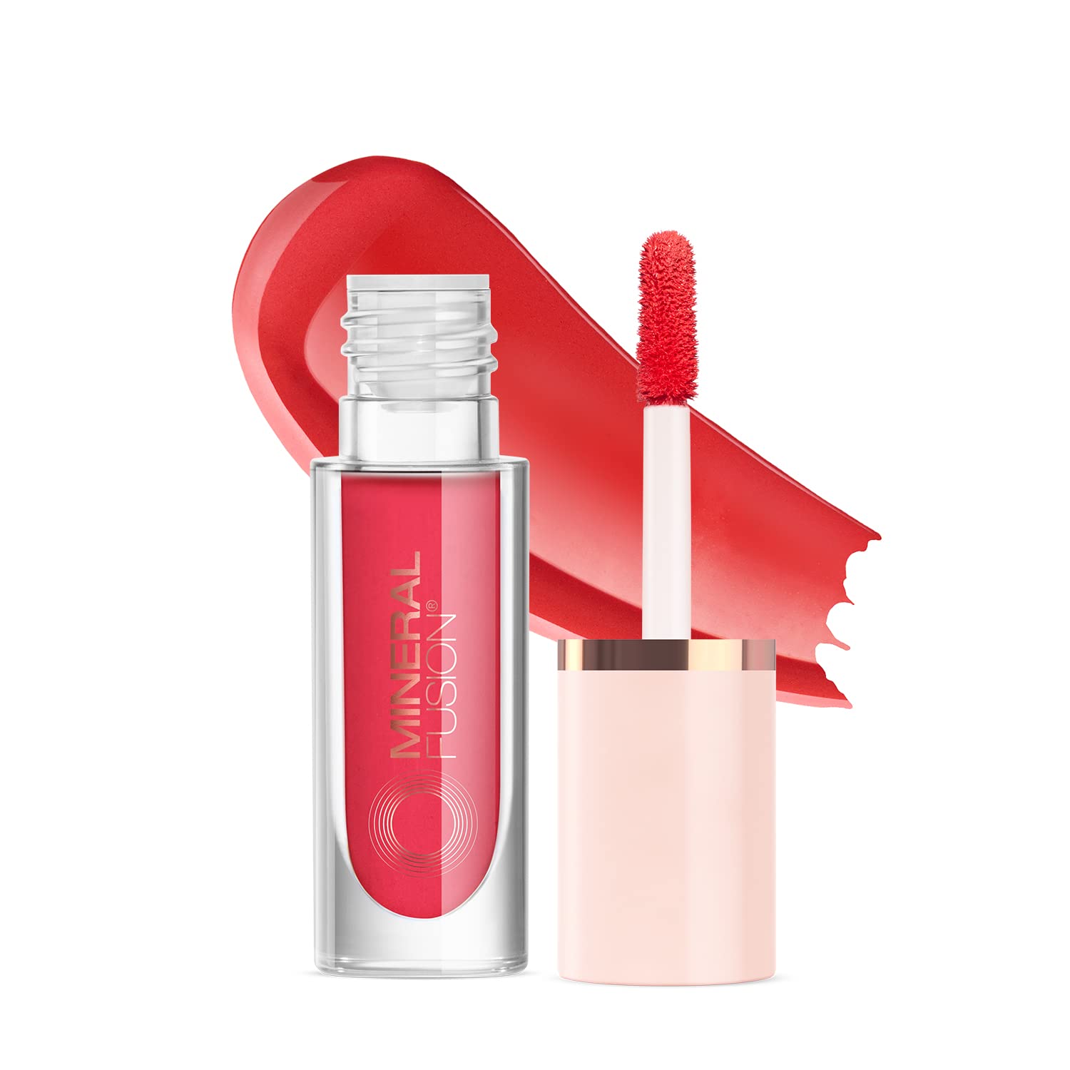 Tinte Para Labios Y Mejillas Mineral Fusion Tavel, 3 Ml, Vibrant Coral - Venta Internacional.