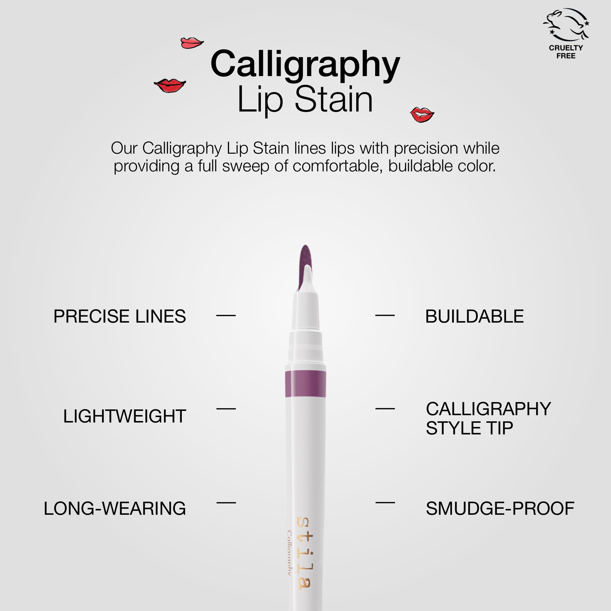 Foto 3 | Tinte Labial Stila Calligraphy De Larga Duración Amelia 650 Ml - Venta Internacional.