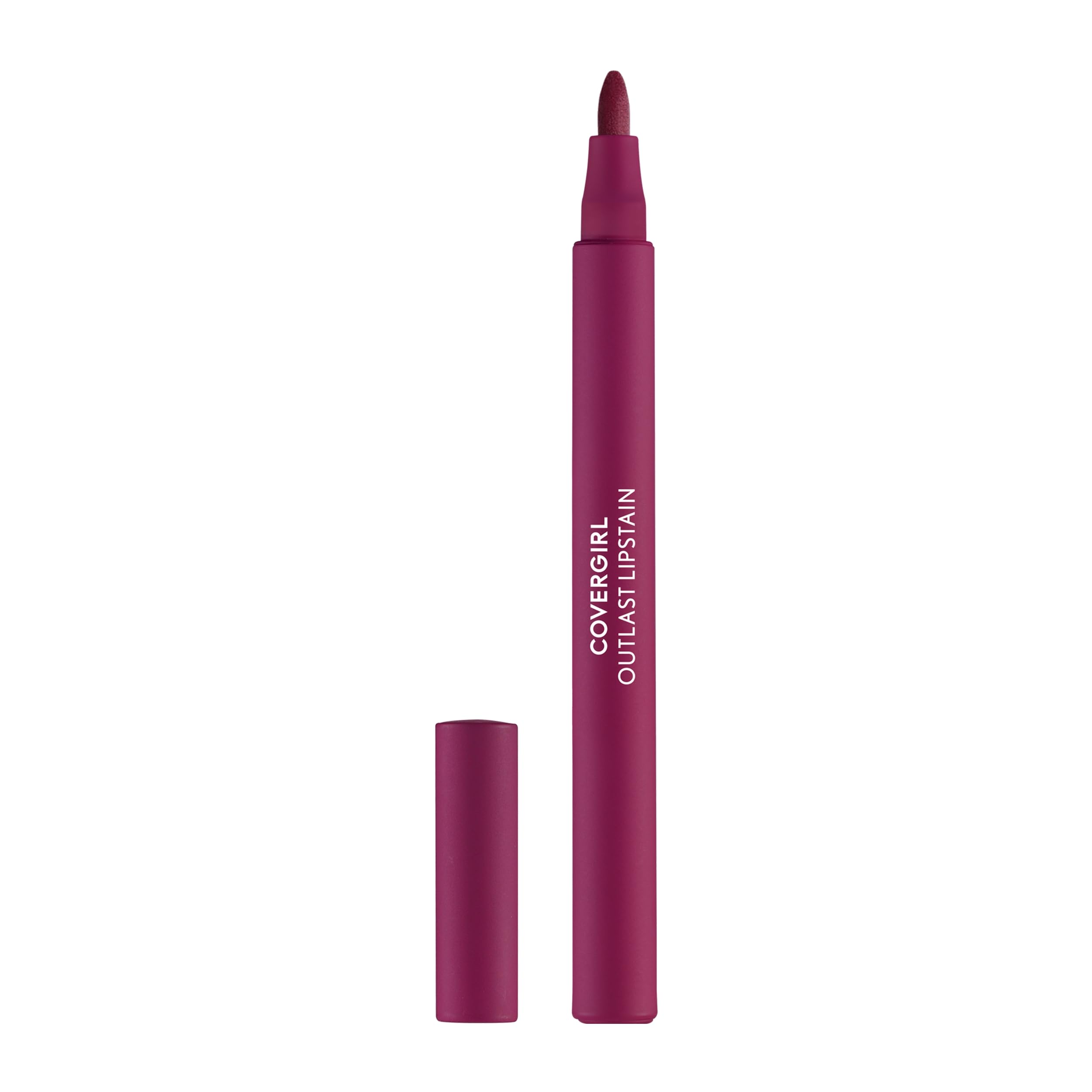 Lápiz Labial Covergirl Outlast 60 Plum Berry Teñido Satinado Vegano - Venta Internacional.