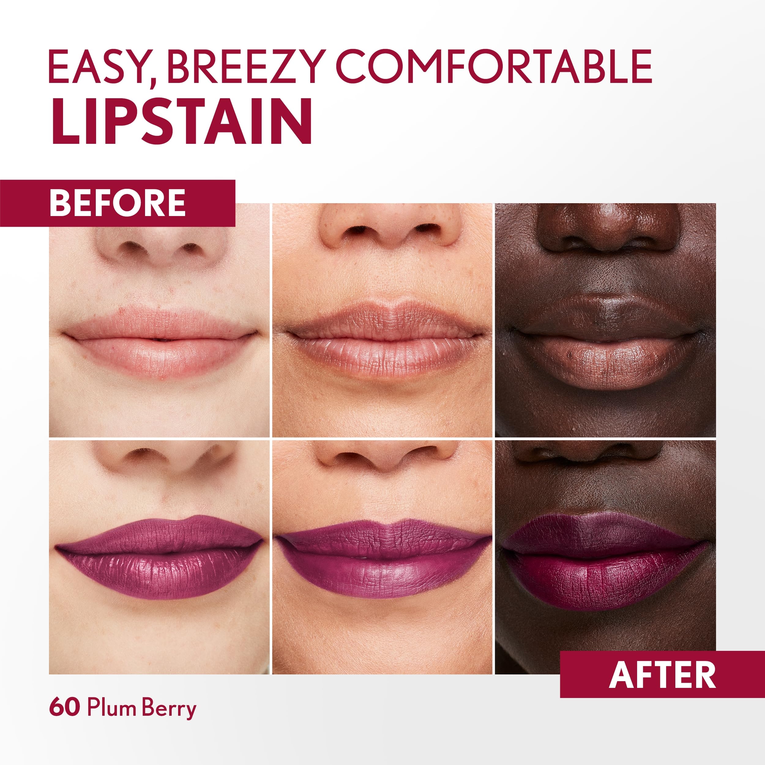 Foto 4 pulgar | Lápiz Labial Covergirl Outlast 60 Plum Berry Teñido Satinado Vegano - Venta Internacional.