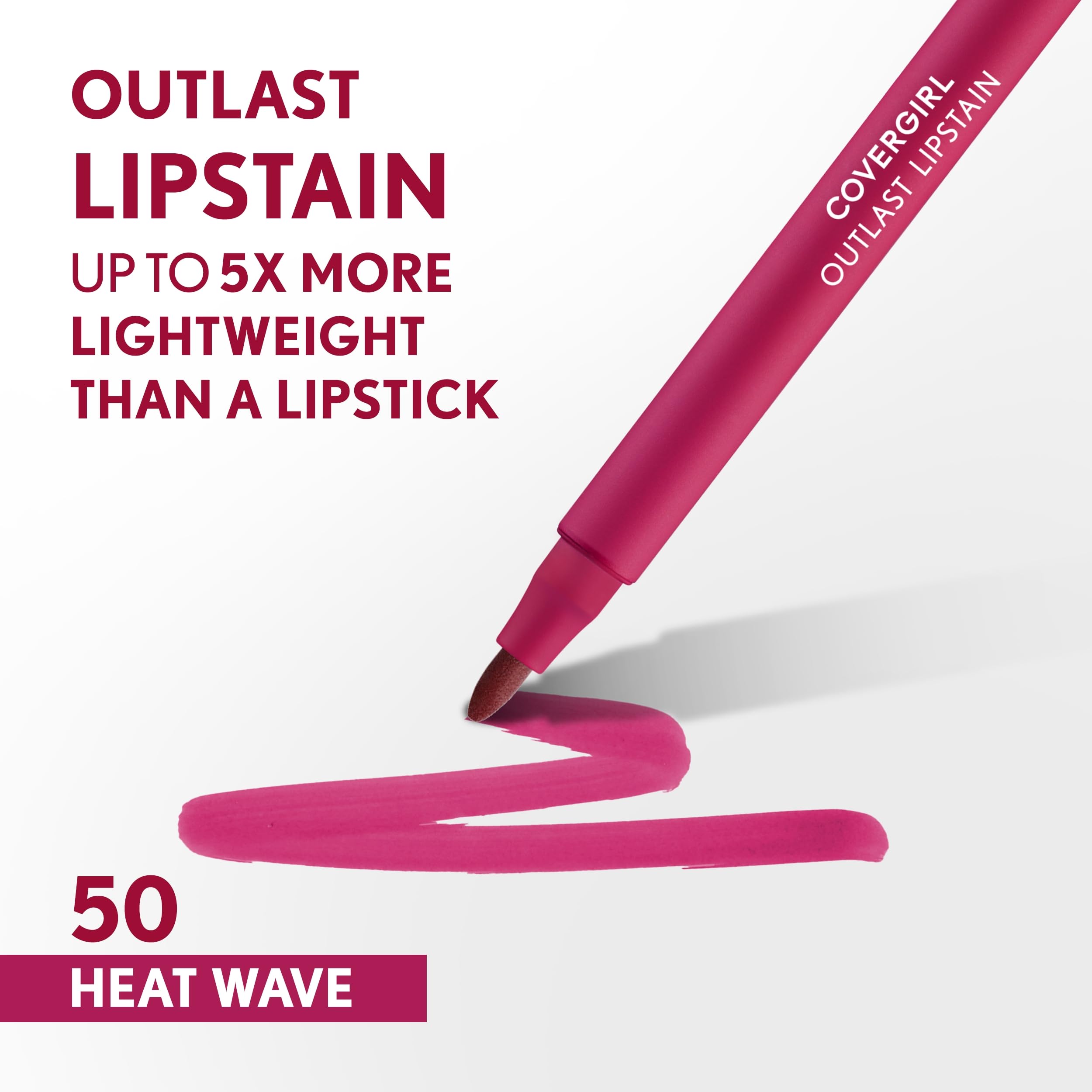 Foto 3 pulgar | Lápiz Labial Covergirl Outlast 50 Heat Wave Vegan 1.7 Ml - Venta Internacional.