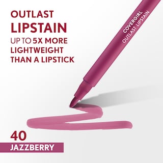 Foto 2 | Lápiz Labial Covergirl Outlast Jazzberry 40 Satinado Vegano - Venta Internacional.