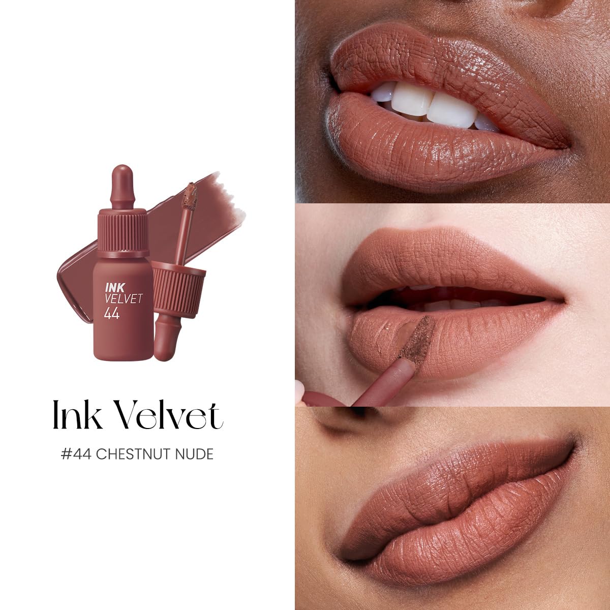 Foto 4 | Tinte De Labios Peripera Ink The Velvet High Pigment 044 Chestnut Nude - Venta Internacional.