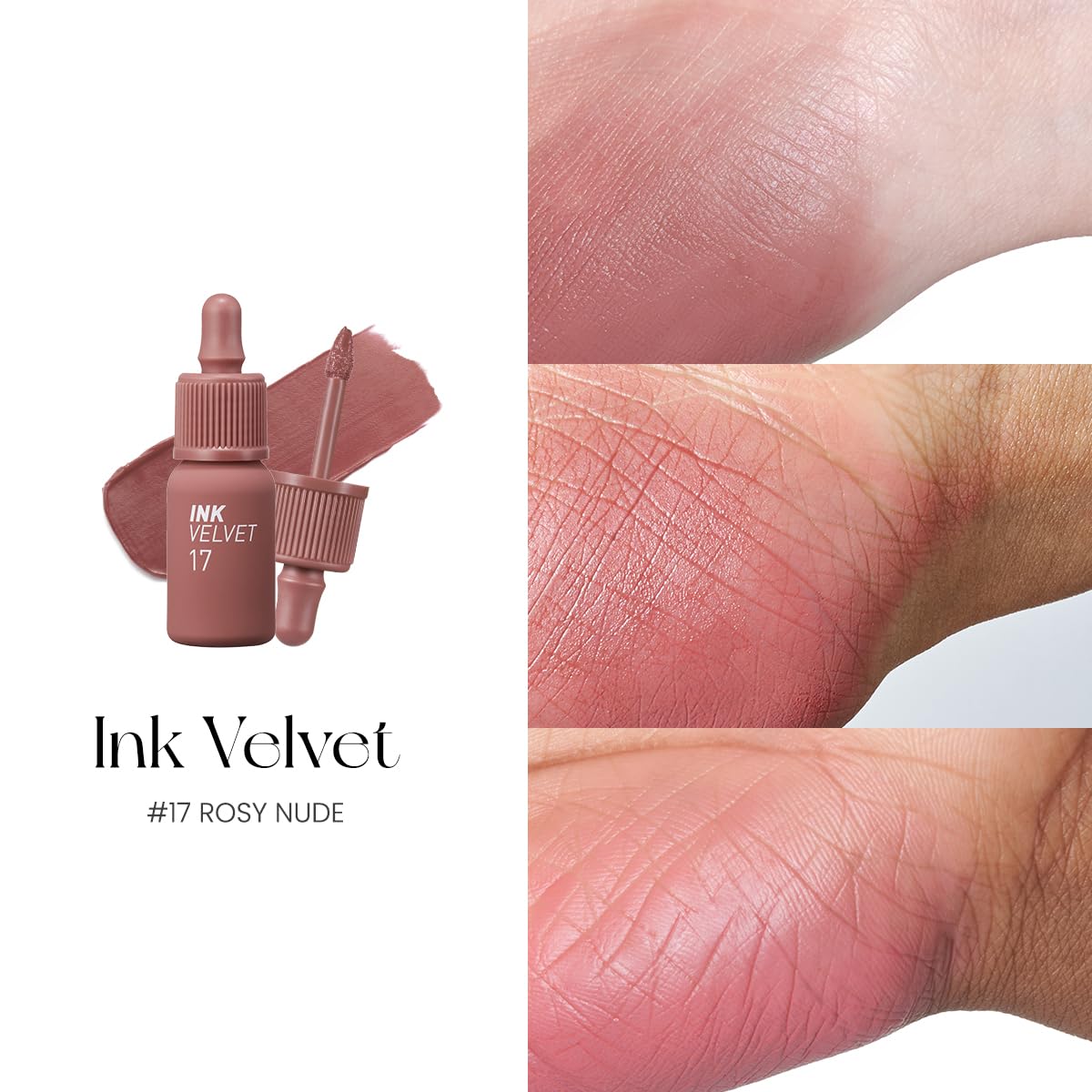 Foto 7 pulgar | Tinte De Labios Peripera Ink The Velvet High Pigment 017 Rosy Nude - Venta Internacional.