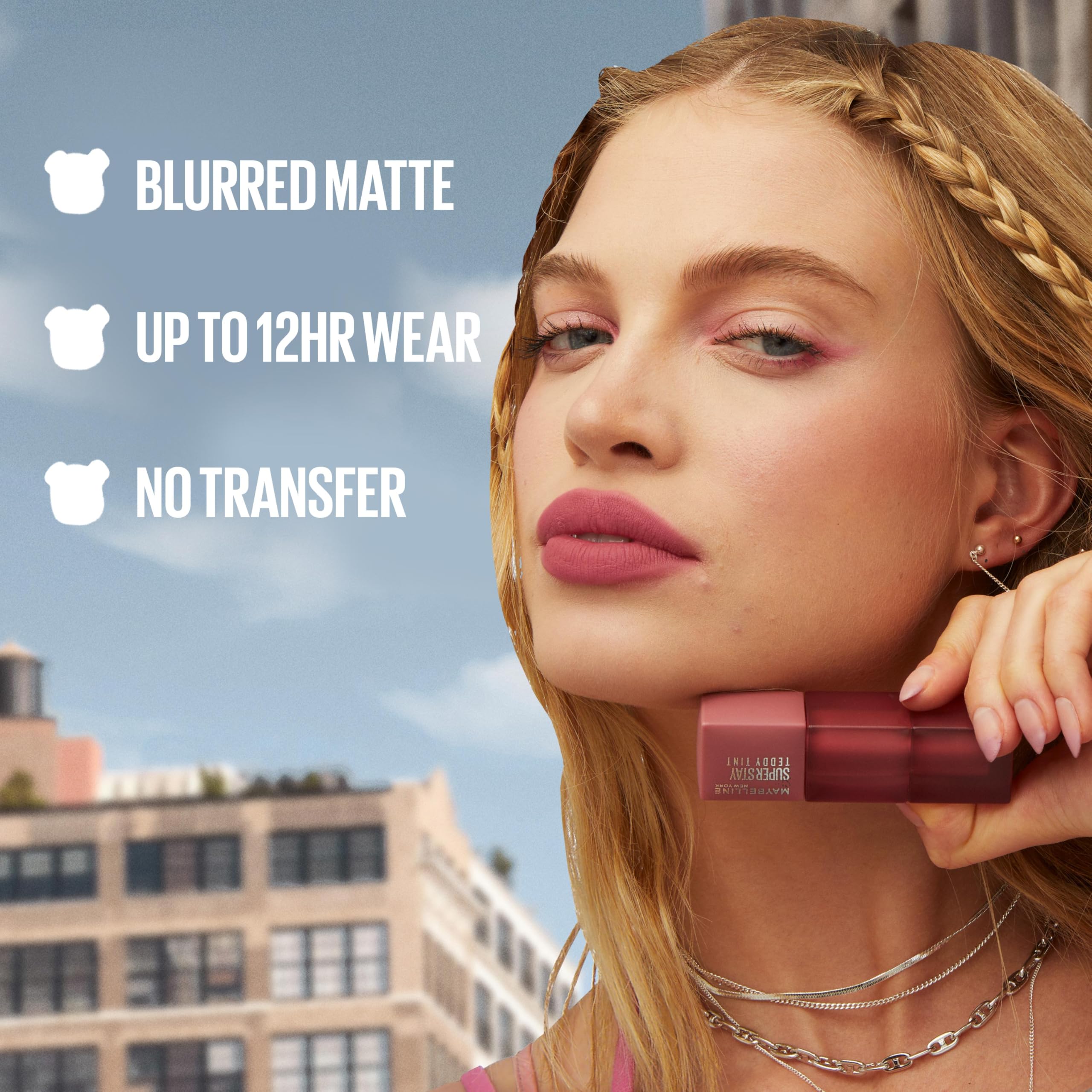 Foto 2 | Labial Maybelline Super Stay Teddy Kneehigh 12 Horas- Venta Internacional